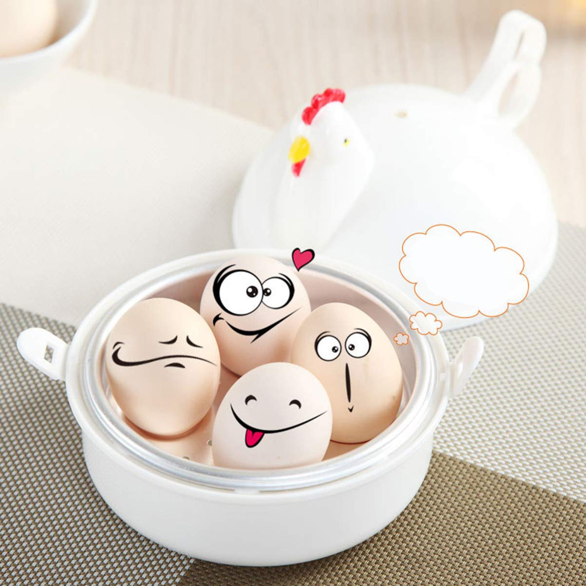 DOITOOL Electric Egg Steamer - Automatic Egg Boiler & Poacher for Hard, Soft & Poached Eggs - Multi-Functional Cooker for Omelets, Vegetables & Dumplings - Perfect for Breakfast, Meal Prep & Healthy Cooking