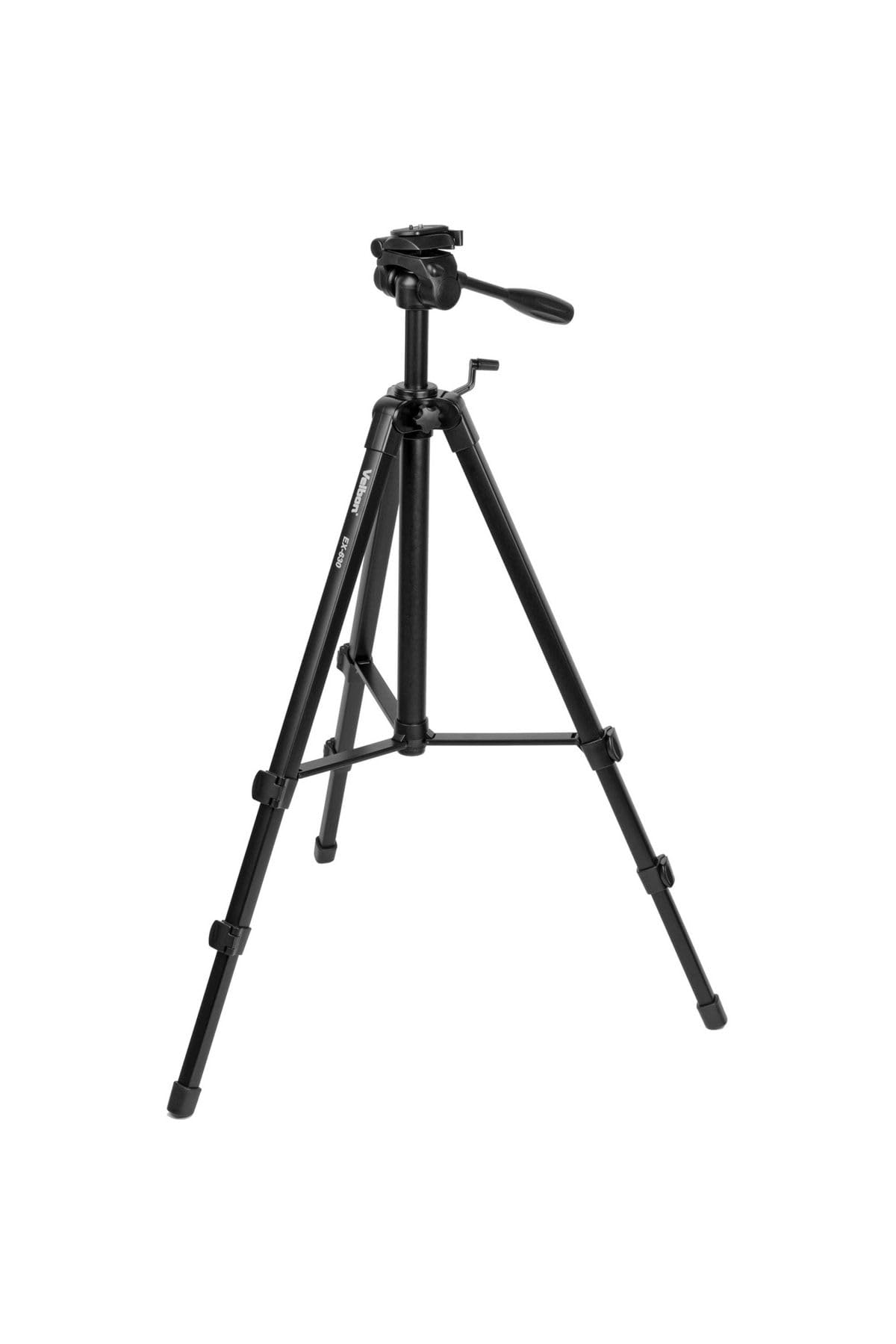 Velbon EX-630 Professional Camera Tripod - 3-Section Aluminum Legs with Quick Release Plate - Black for DSLR, Mirrorless & Video Cameras (Perfect for Travel, Photography & Videography)