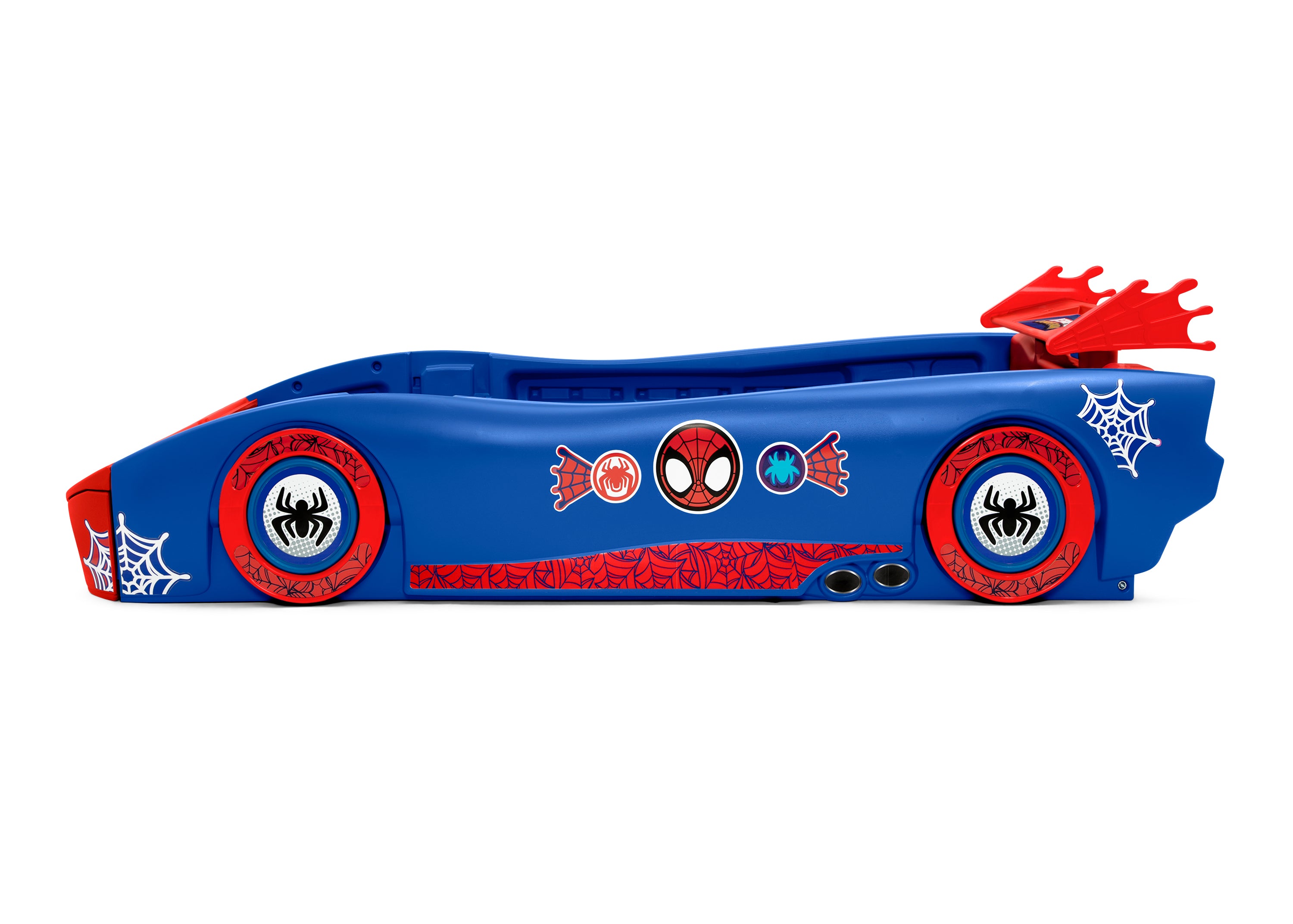 Spidey and His Amazing Friends Web Crawler Race Car Twin Bed Set - Superhero Themed Kids Room Decor for Boys & Girls - Perfect for Birthday Gifts and Marvel Bedroom Makeover