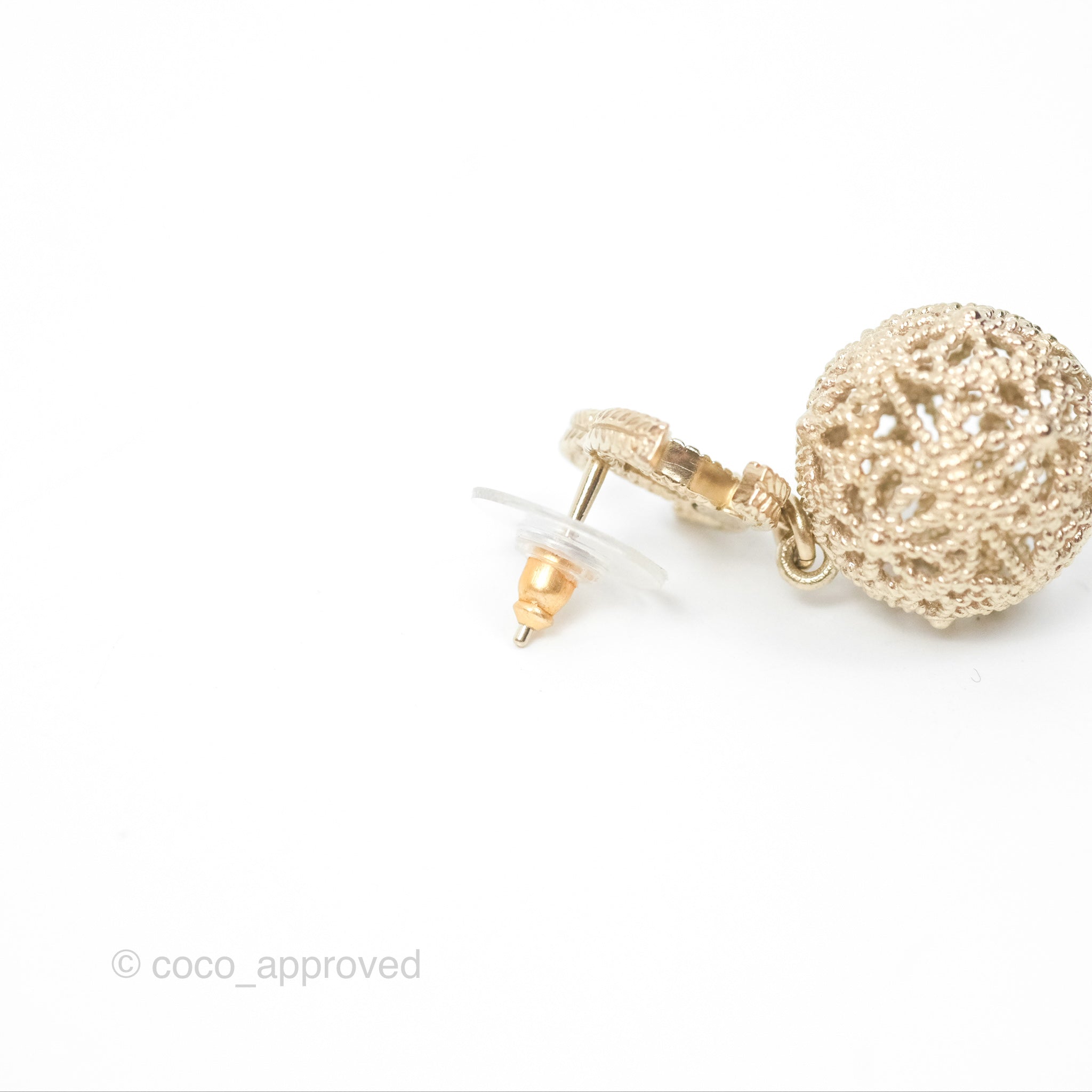 Chanel CC Drop Earrings in Gold Tone - Luxury Fashion Jewelry for Women, Perfect for Parties, Weddings & Special Occasions