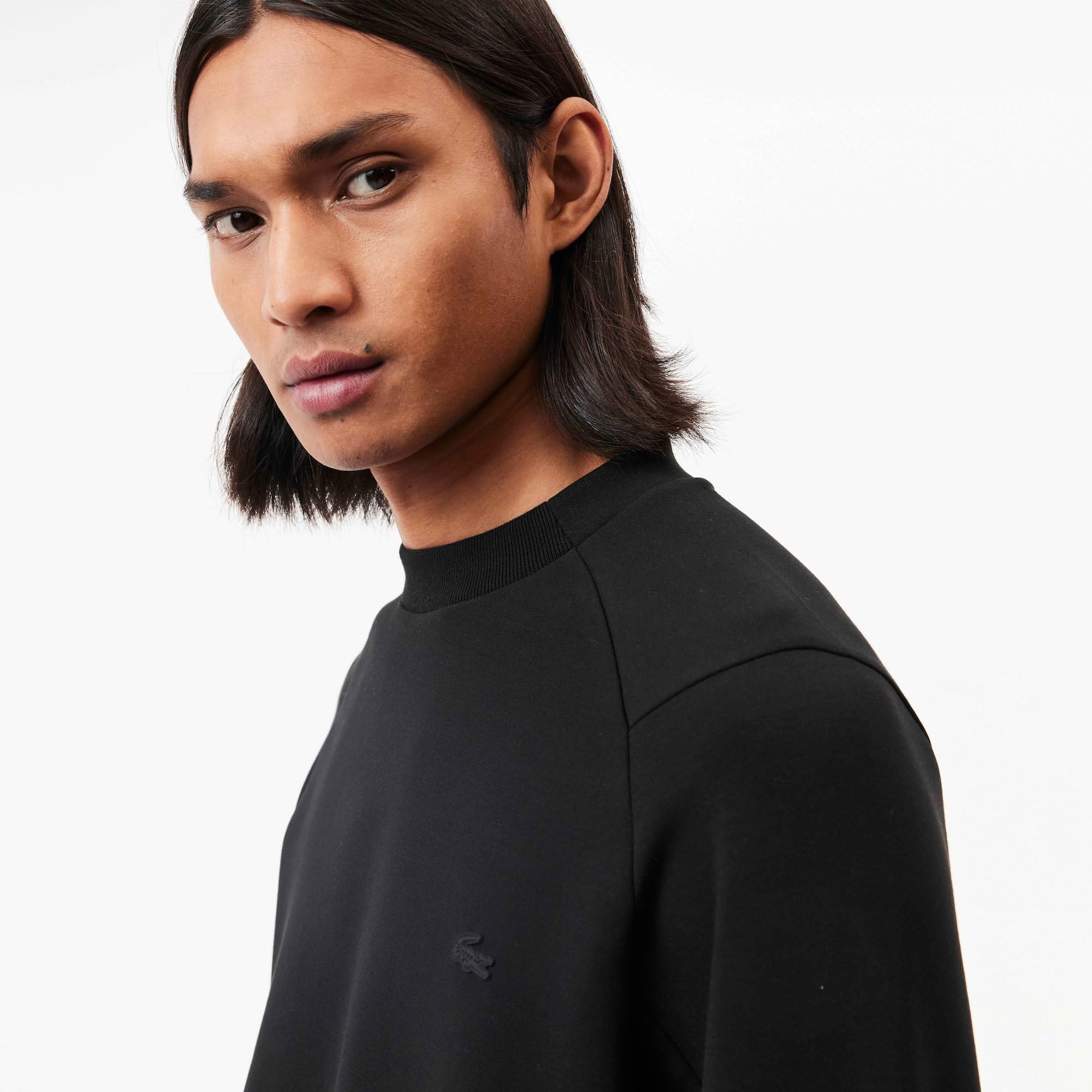Lacoste Men's Classic Fit Cotton Sweatshirt | Casual Pullover Hoodie for Men | Perfect for Gym, Workout & Everyday Wear