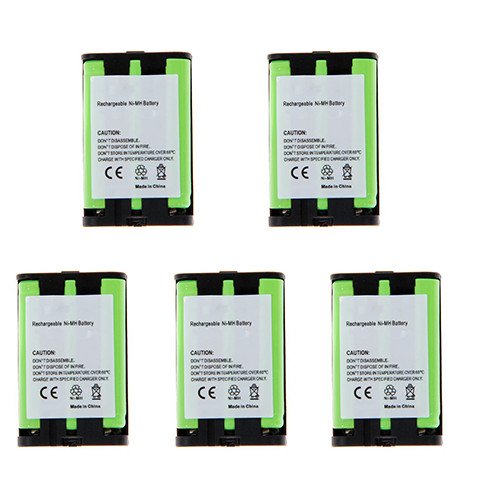 **Replacement Cordless Phone Batteries for Panasonic KX-TGA300B - 5-Pack Ni-MH 3.6V 800mAh High-Capacity Rechargeable Batteries - Perfect for Home & Office Use**
