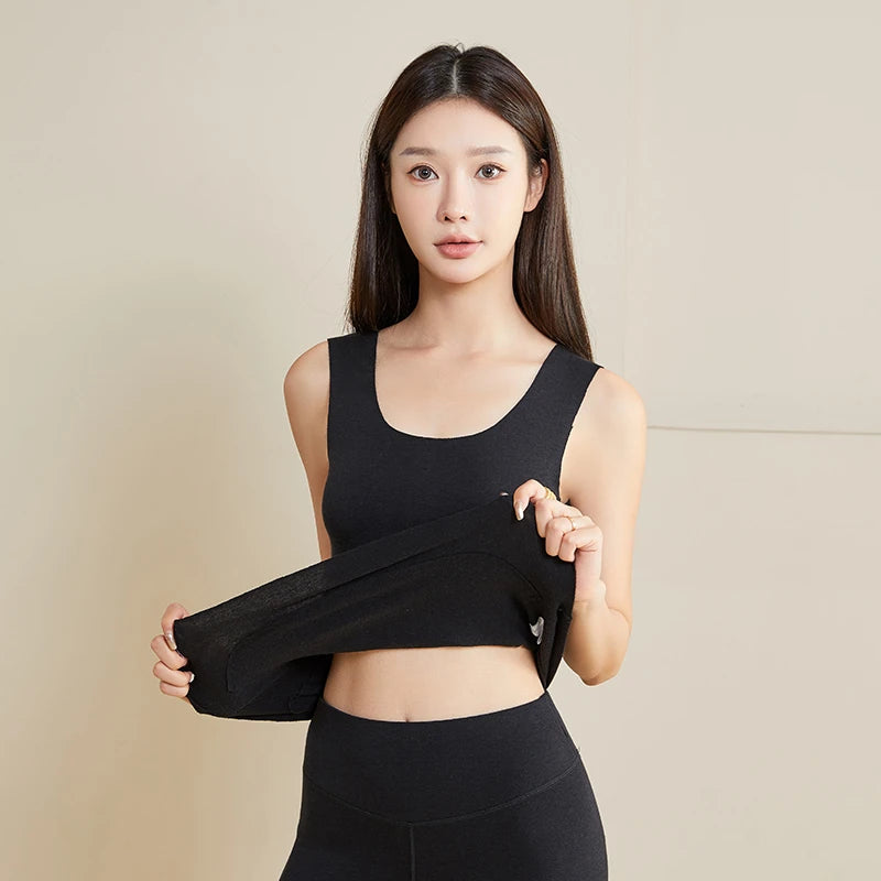 Premium Thermal Silk Vest & Pants Set for Women - Soft & Warm Winter Loungewear - Perfect for Home, Office & Travel Comfort