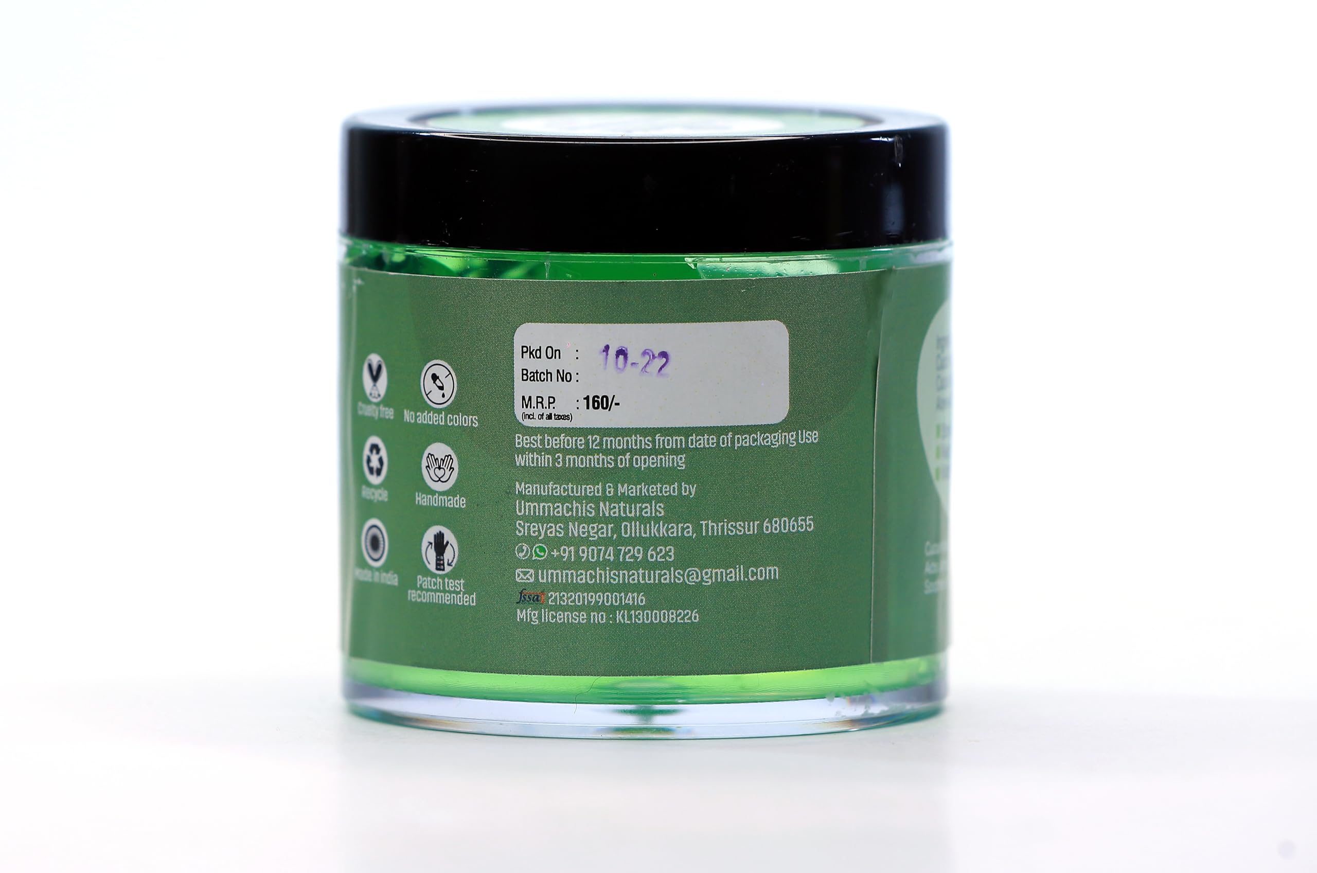 Ummachis Naturals Cucumber Gel 100ml - Soothing & Hydrating Face Moisturizer for Dry & Sensitive Skin | Perfect for Daily Skincare Routine & Post-Sun Care