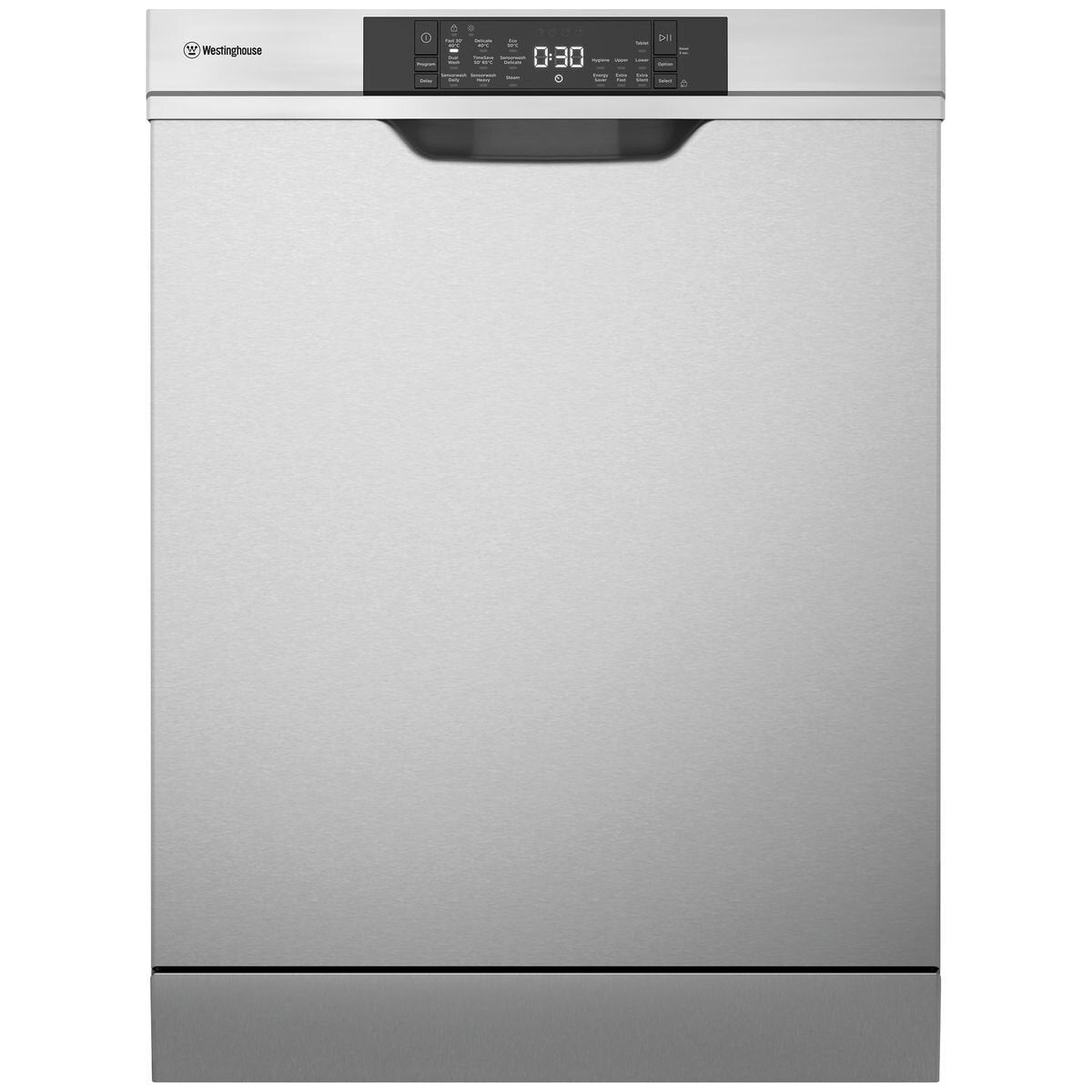 Westinghouse WSU6608XB 24-Inch Stainless Steel Built-In Dishwasher with Auto Door & Steam Function - Perfect for Modern Kitchens, Small Spaces, and Energy-Efficient Homes