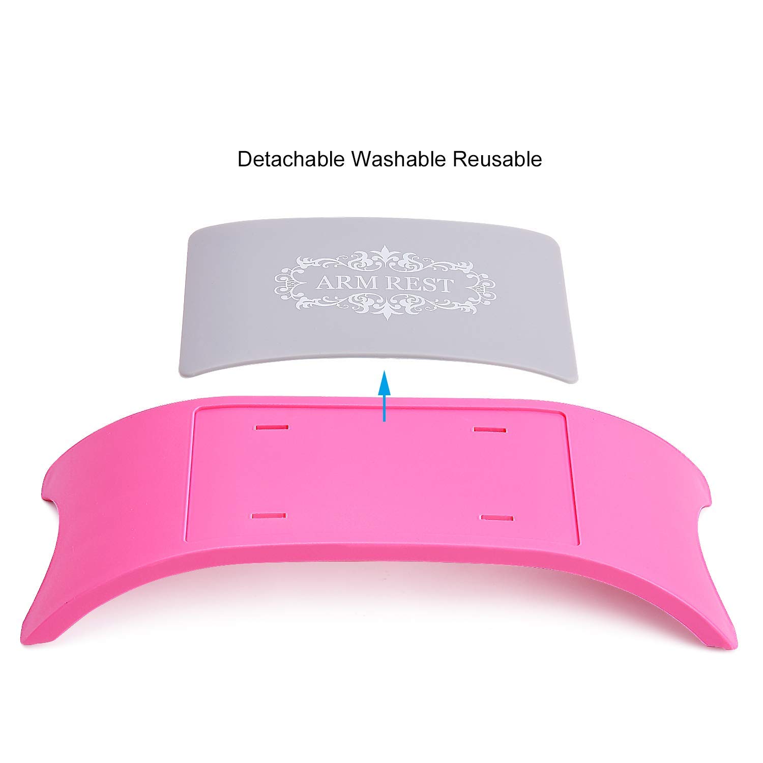 **Silicone Nail Art Hand Pillow & Manicure Table Mat - My Colors Arm Rest for Nail Salon Equipment - Perfect for Gel Polish, Acrylic Nails & Professional Nail Art**