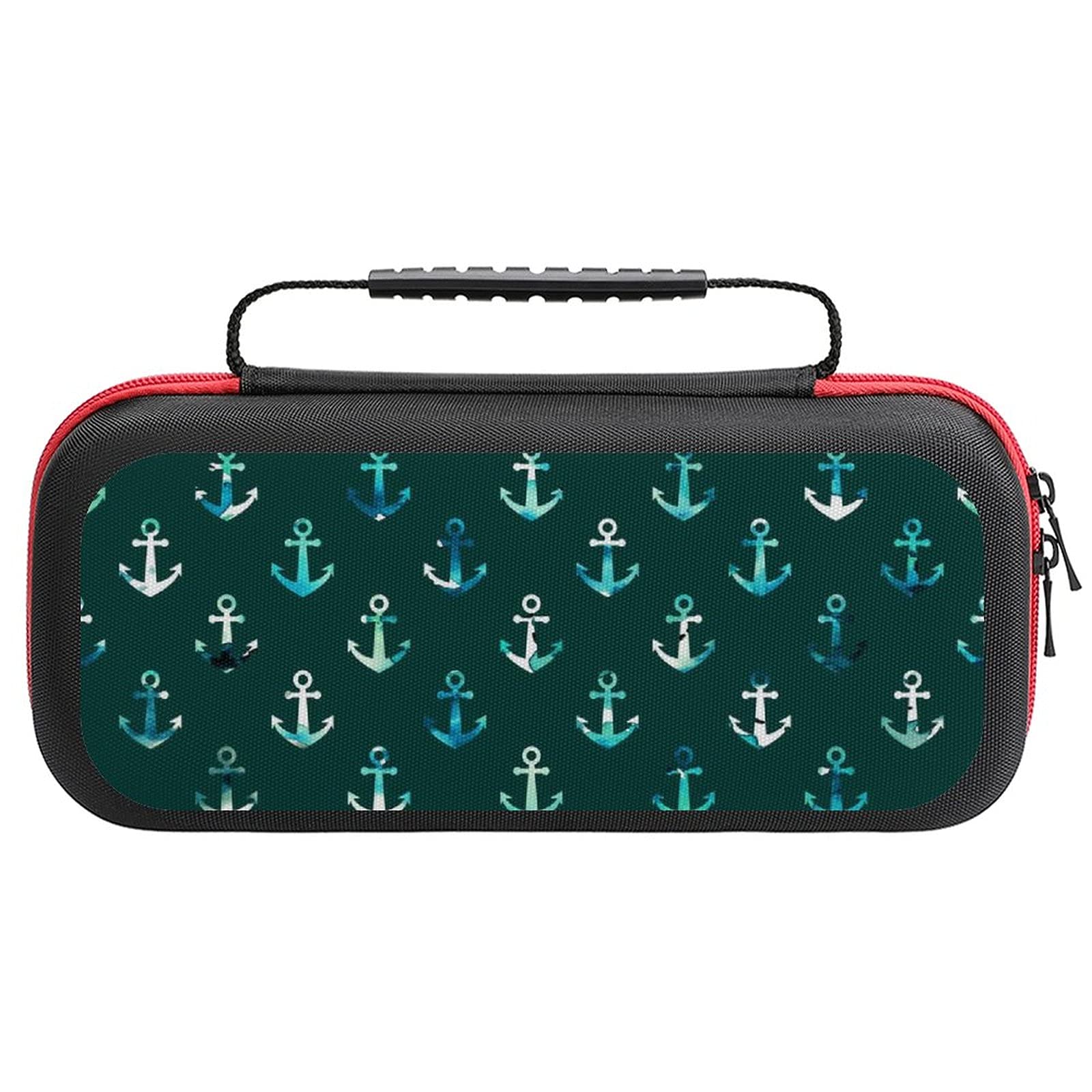 Starry Anchor Printed Travel Carrying Case for Nintendo Switch Lite & Accessories - Portable Storage Bag for Gaming, Commuting, and Outdoor Adventures