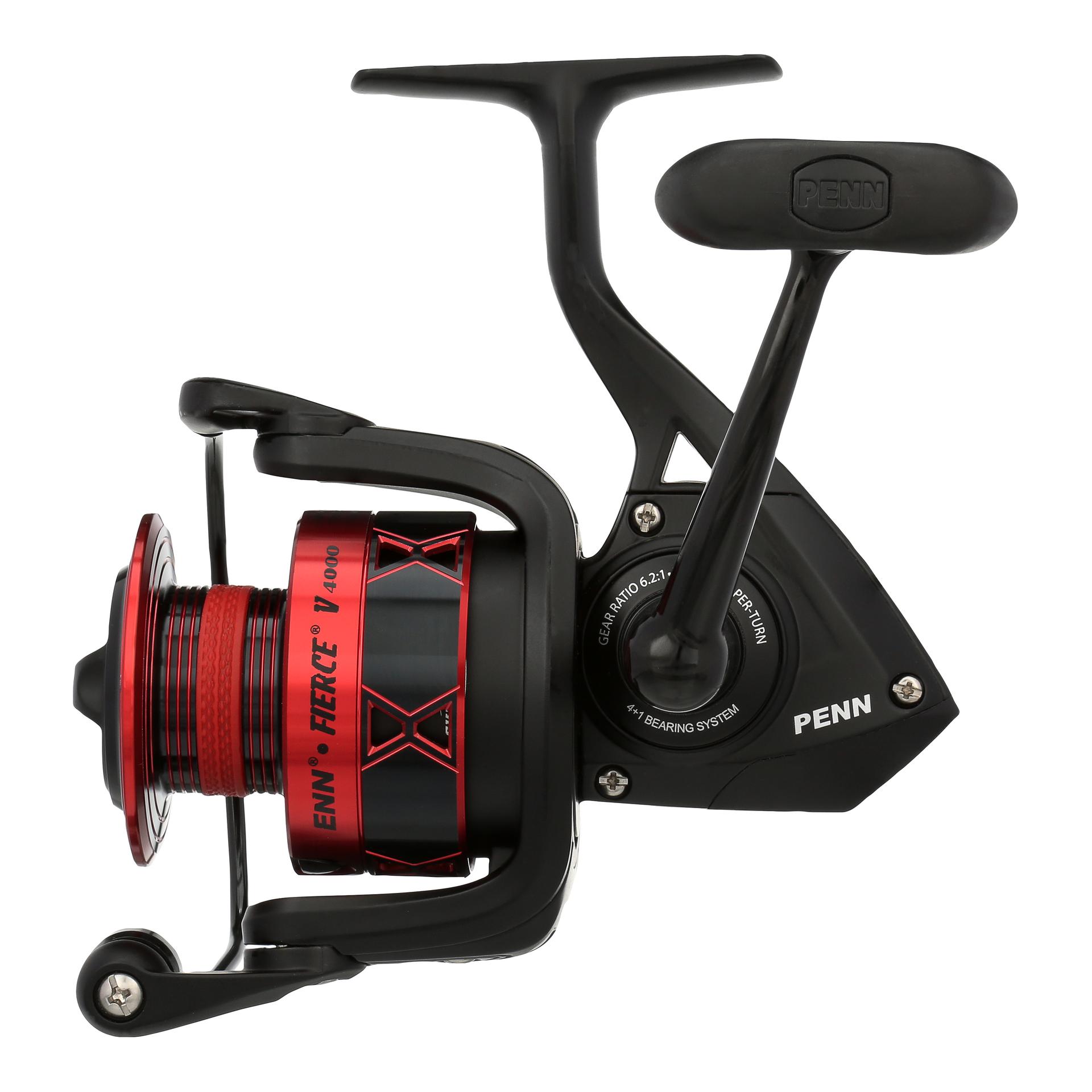 Fierce® IV Spinning Fishing Reel - Lightweight Saltwater & Freshwater Spinning Reel with Smooth Drag System - Perfect for Surf Fishing, Pier Fishing, and Bass Angling