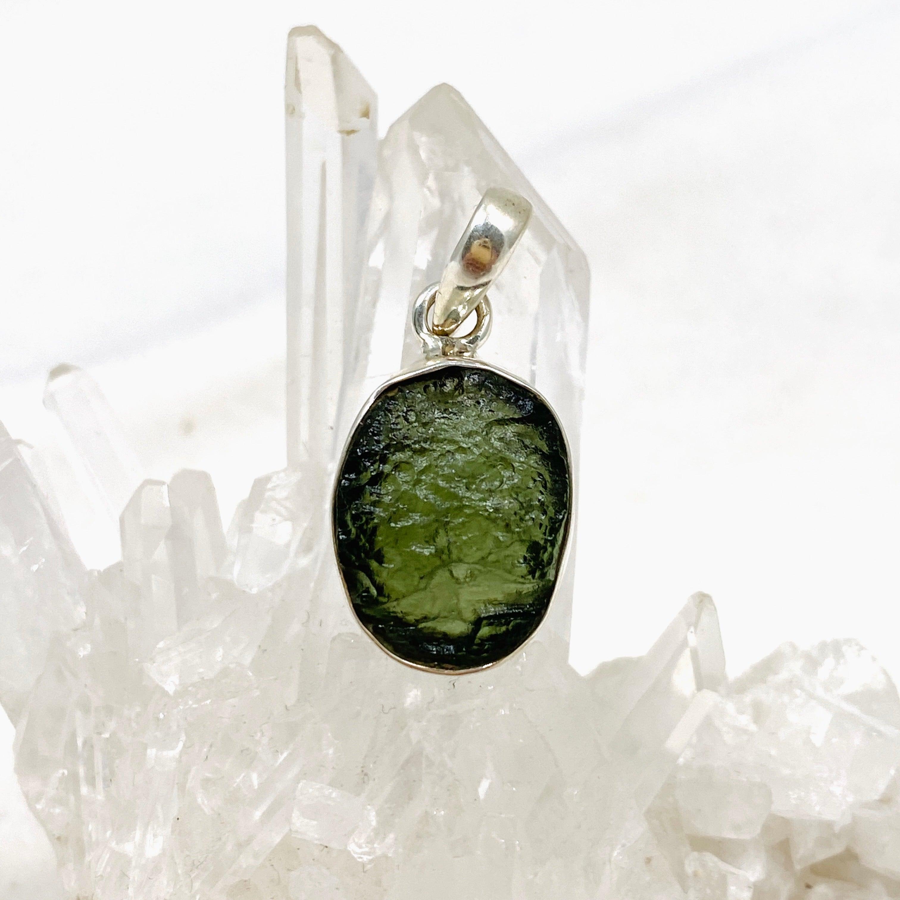 Natural Moldavite Pendant 4.25g Genuine Czech Meteorite Jewelry - Perfect for Spiritual Healing, Meditation & Energy Work