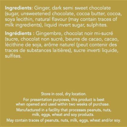Premium Dark Chocolate Covered Ginger Candies - Winnipeg's Finest Gourmet Treat - Perfect for Gifting, Snacking & Holiday Desserts