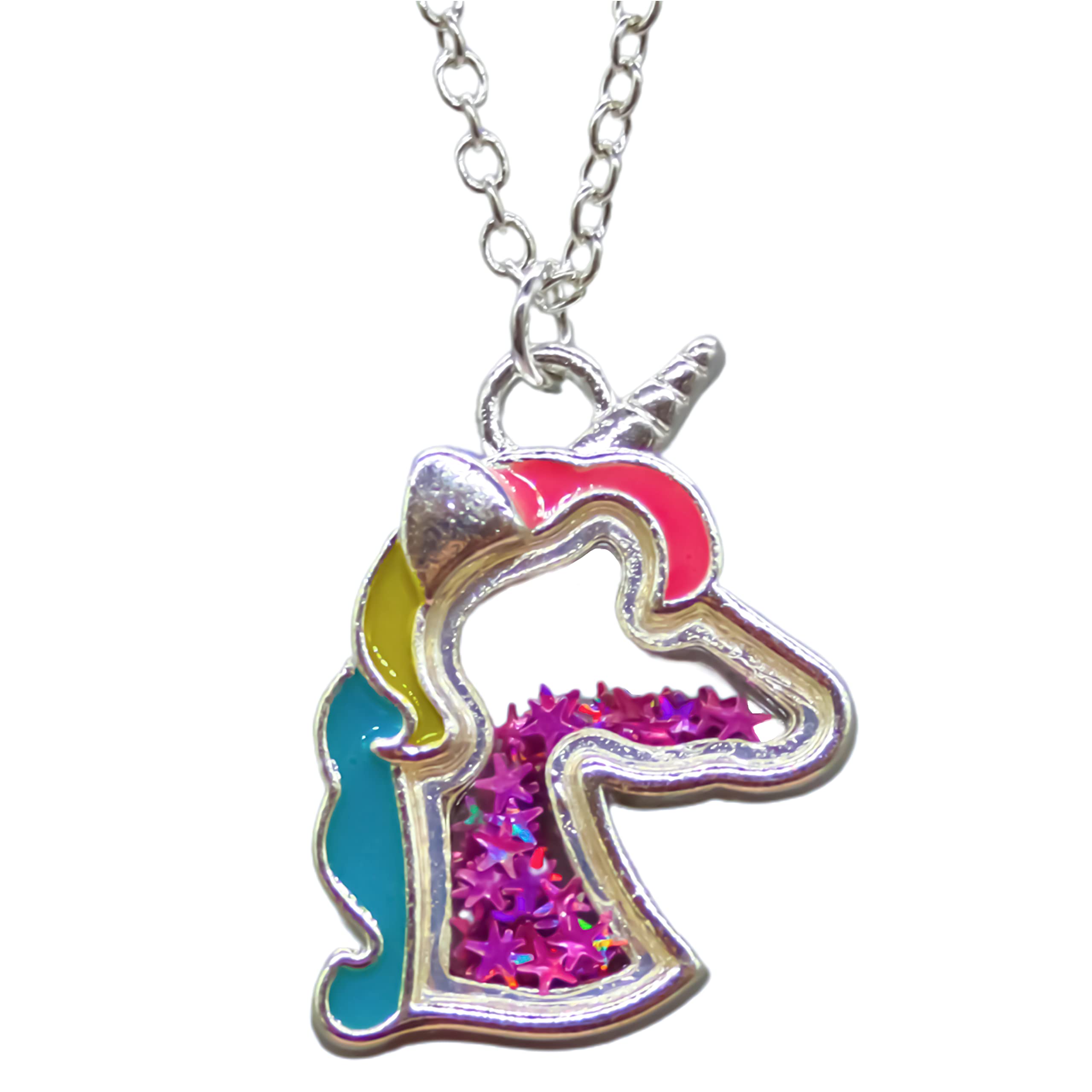 FROG SAC 4 Magical Pixie Dust Glass Bottle Necklace Set for Girls - Mini Glass Jar Pendant Jewelry, Kids Party Favors, Birthday Gifts & Dress-Up Costume Accessories - Perfect for Fairy Themed Parties, Pretend Play & Special Occasions