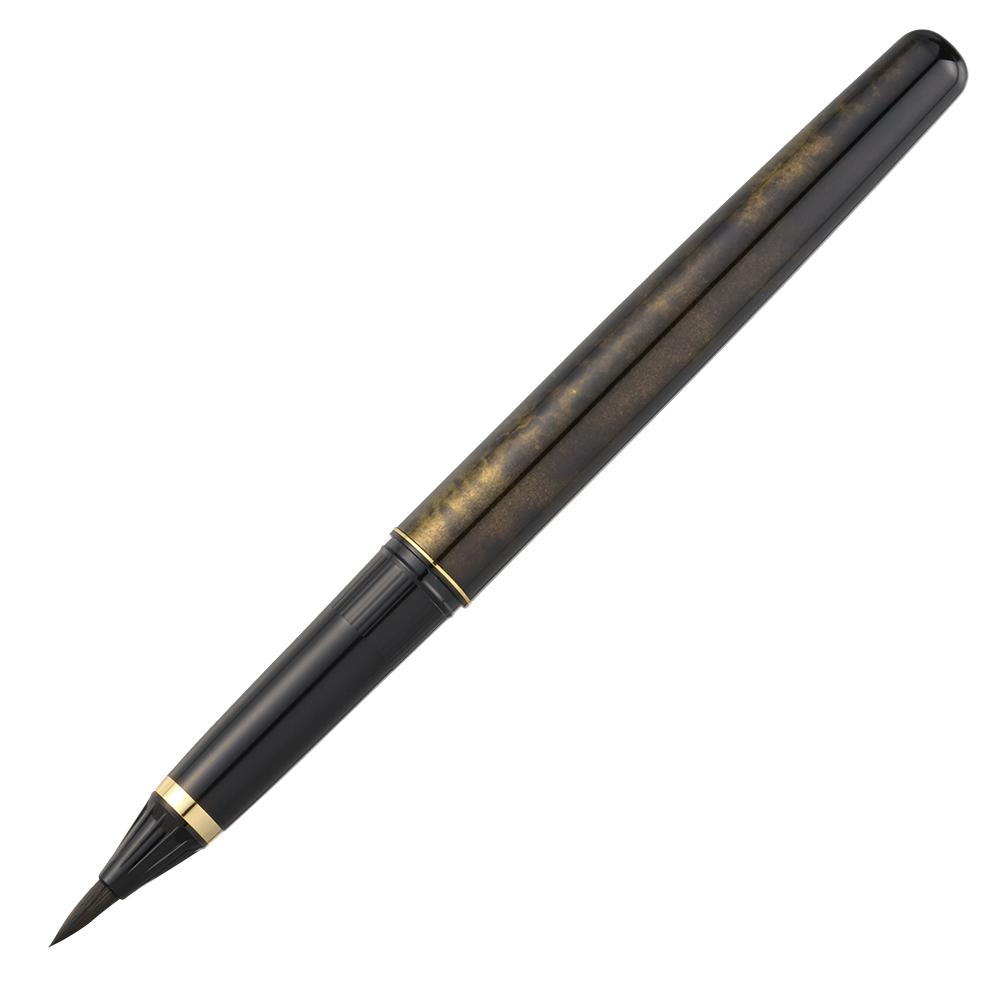 Premium Kuretake Handcrafted Calligraphy Brush Pen - Tortoise Shell Design for Artists & Beginners | Perfect for Japanese Calligraphy, Watercolor Painting & Lettering Projects