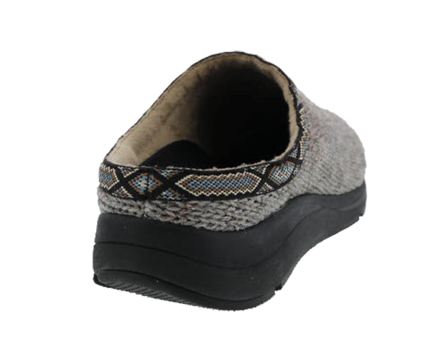 Drew Men's Non-Slip Comfort Slippers - Soft Knit Fabric with Arch Support - Perfect for Indoor Relaxation, Home Lounging & Cold Weather Comfort