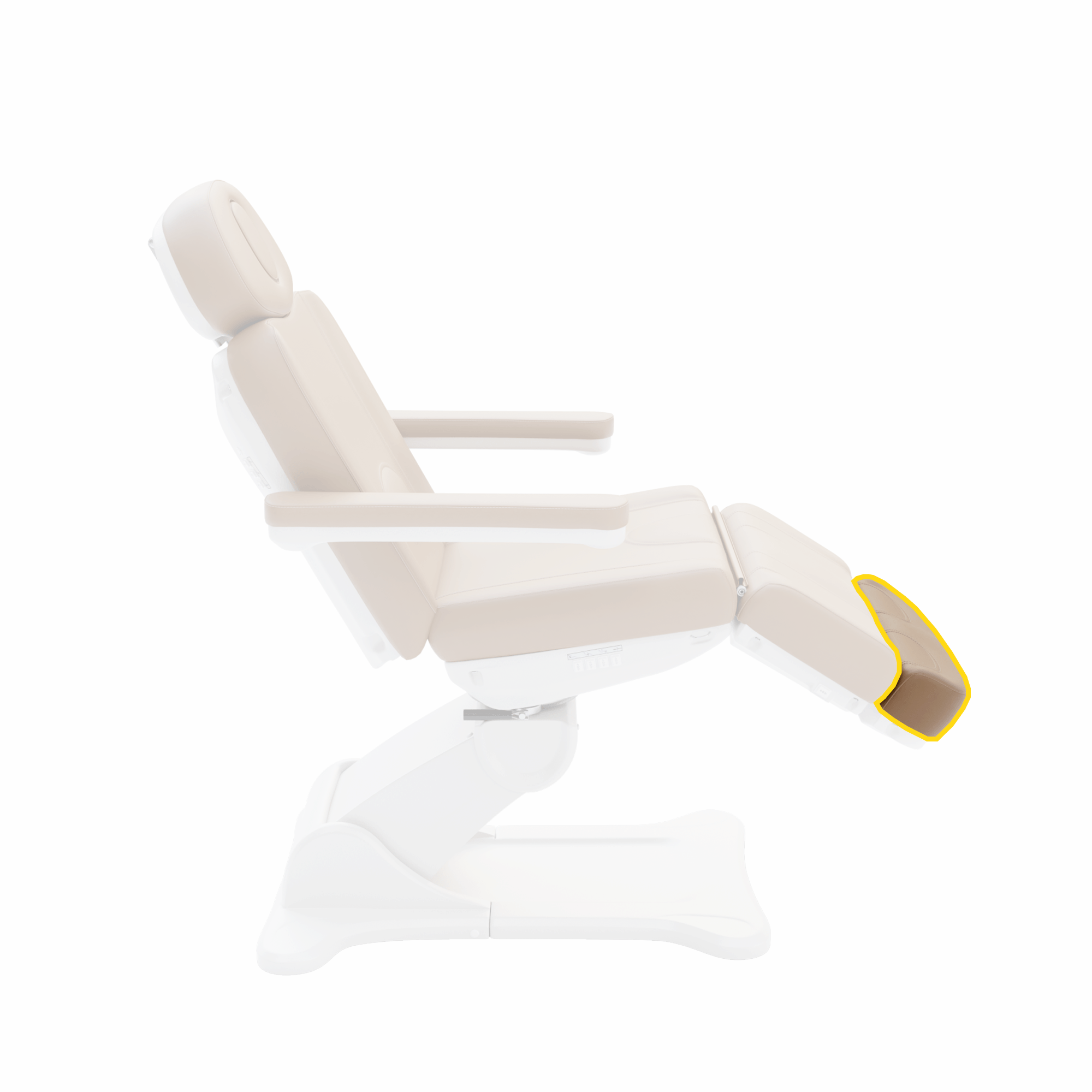 2246B Adjustable Treatment Chair with Leg Rest - Cushioned & Extendable for Comfort - Perfect for Medical Clinics, Spas, and Home Therapy