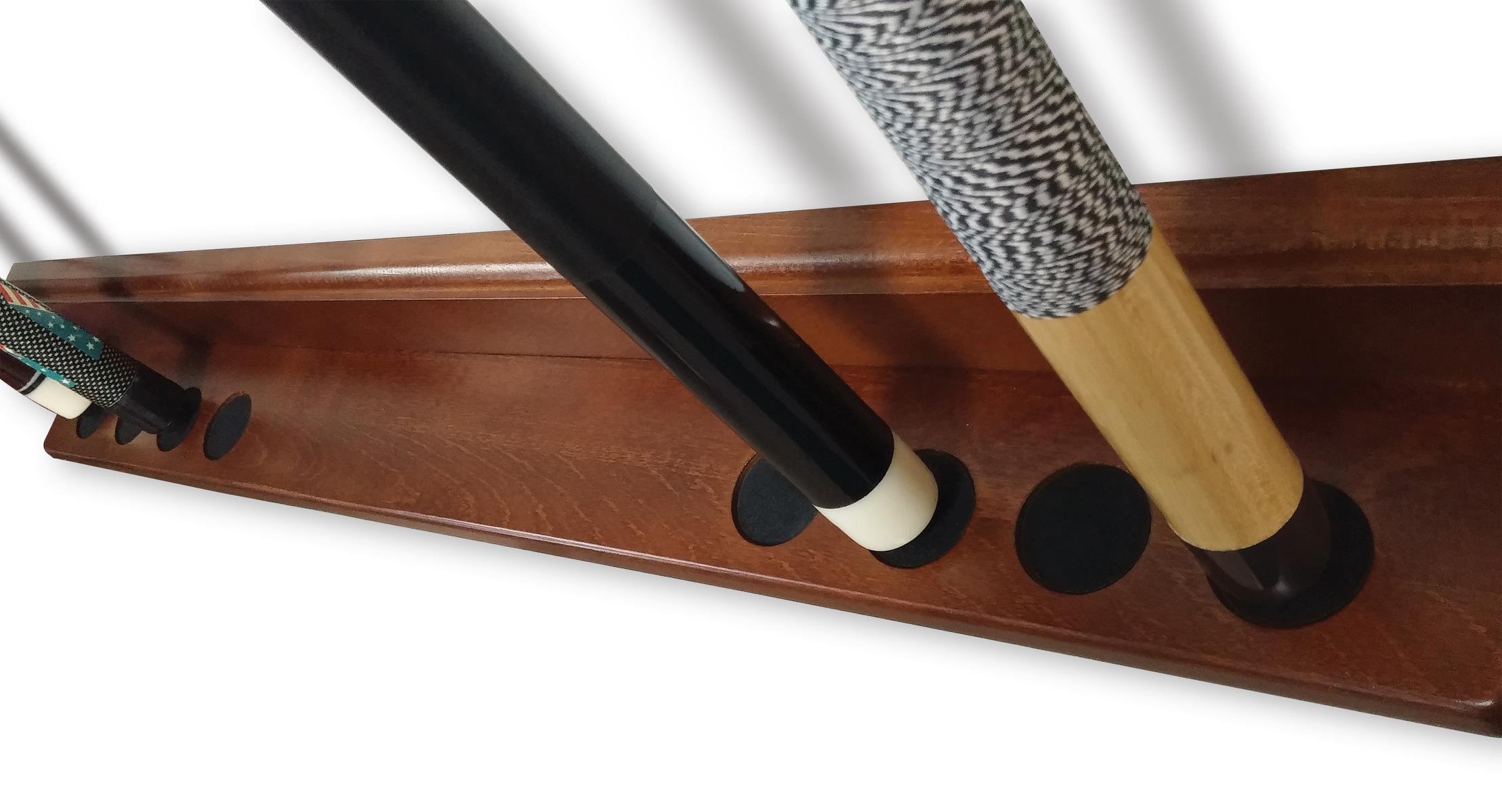 Premium Black Nebraska Cue Rack - Professional Billiard Pool Stick Holder by Holland Bar Stool | Perfect for Game Rooms, Bars & Man Caves (Home & Commercial Use)