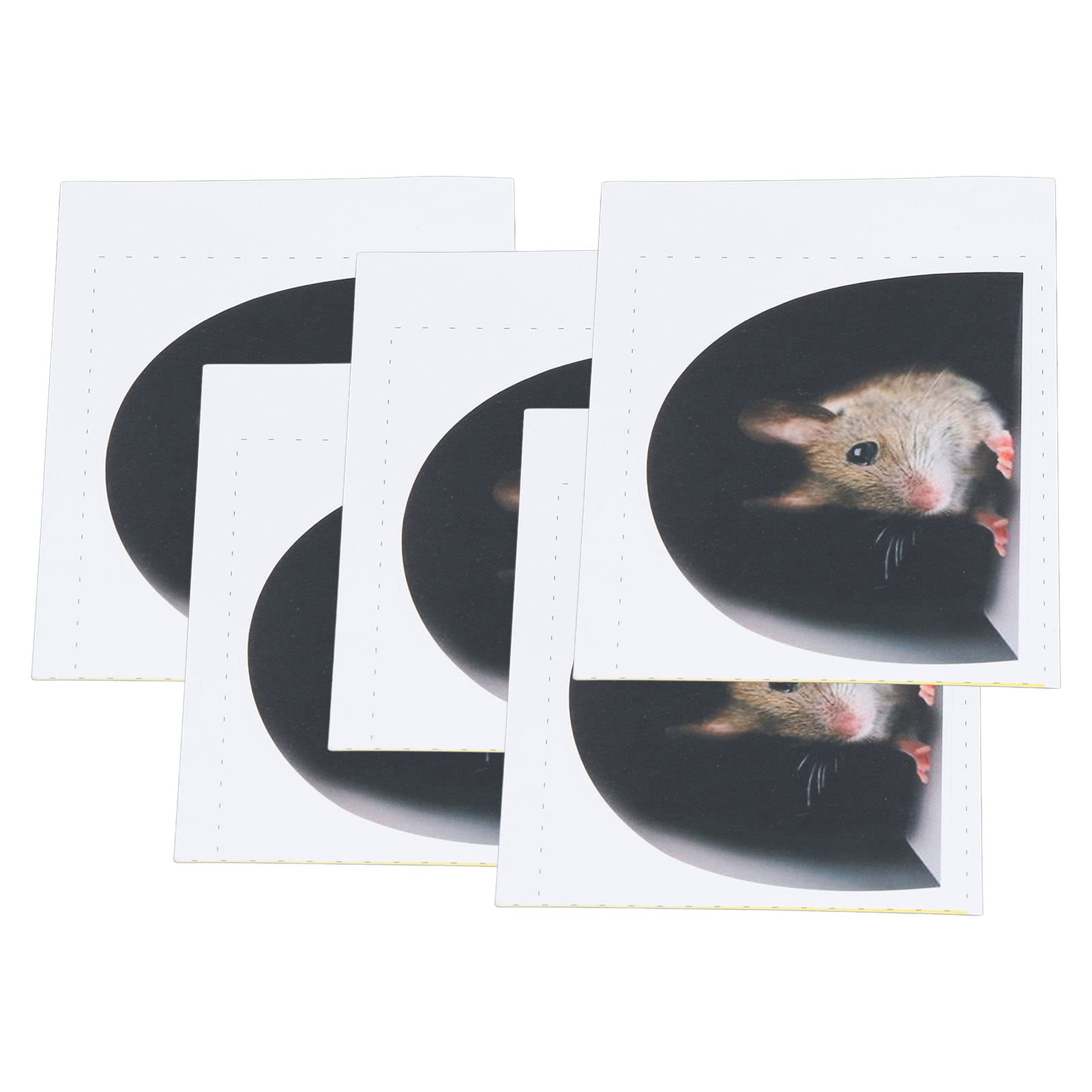 20PCS Cute Cartoon Mouse Hole Wall Stickers - Self-Adhesive Decals for Skirting Boards, Furniture & Kitchen Decor - Fun Home Decoration for Kids Rooms, Playrooms & Themed Parties