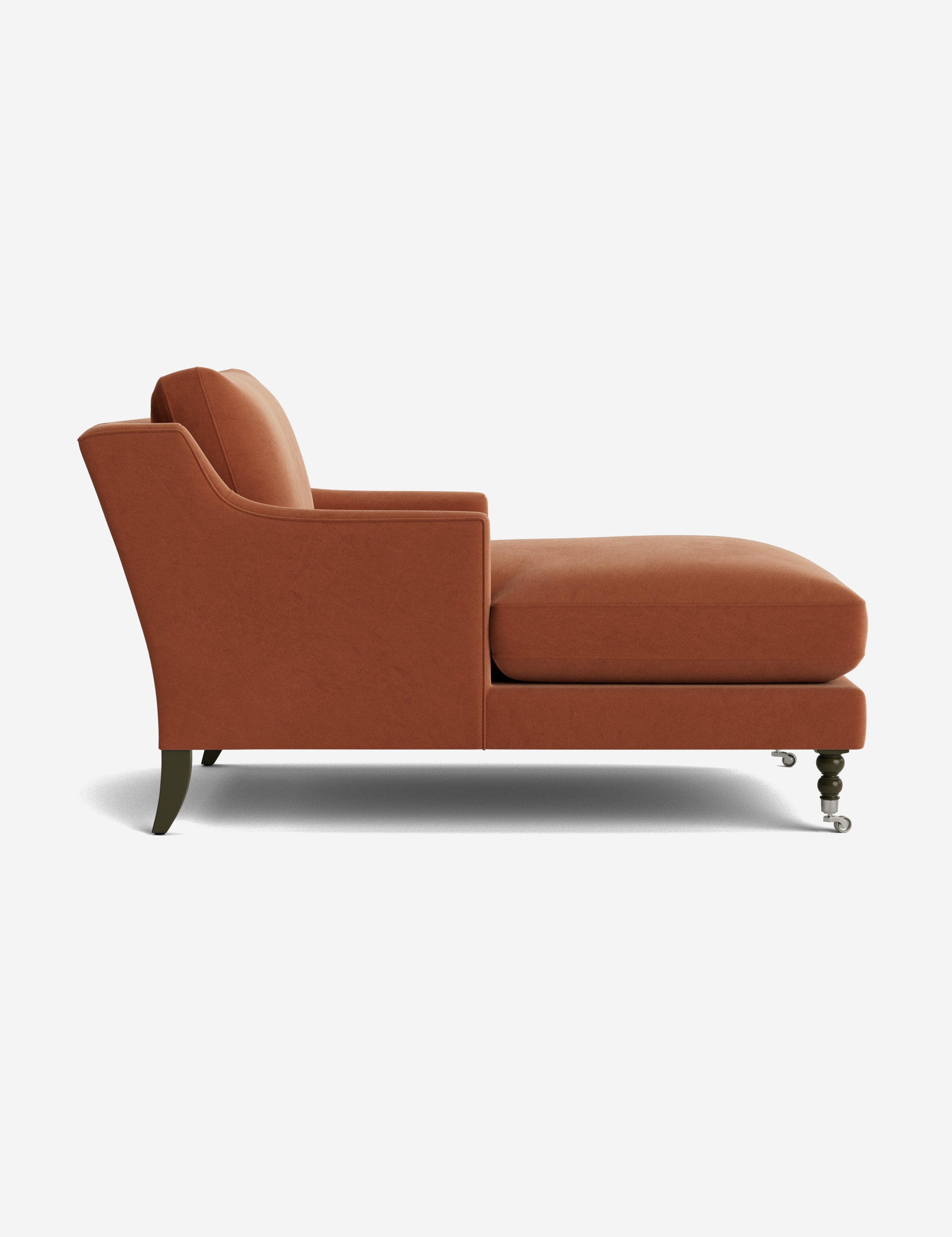 Fabienne Chaise Lounge Chair - Modern Accent Chair for Living Room, Bedroom & Office - Stylish Mid-Century Design with Upholstered Seat and Wooden Legs - Perfect for Relaxing, Reading & Home Decor