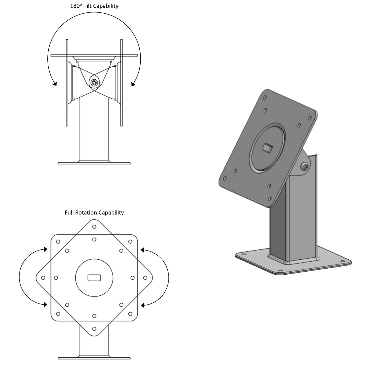 TABcare Locking Security Metal Case for Fusion5 10