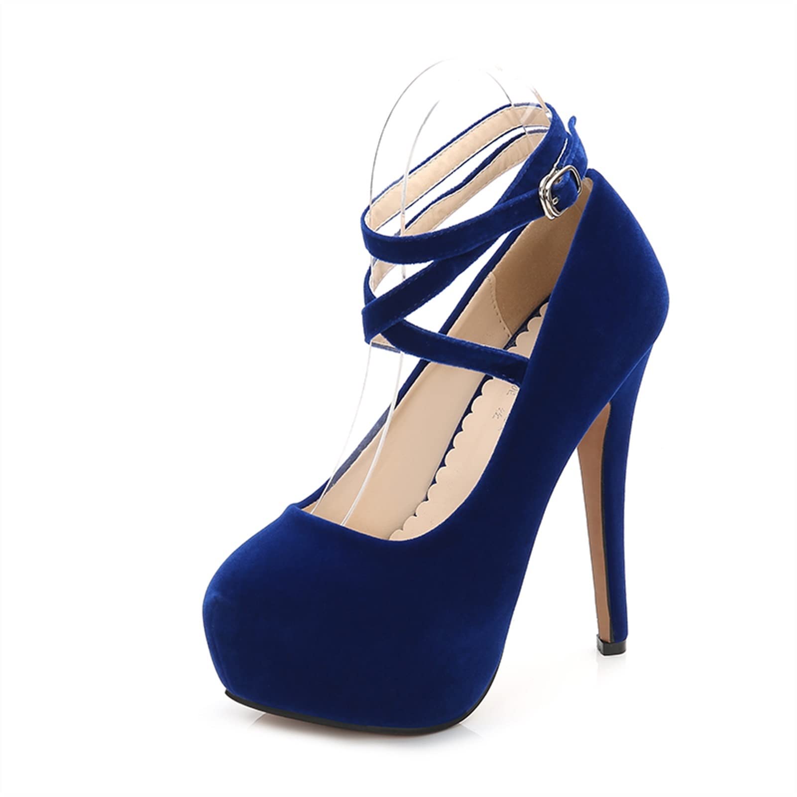 Plus Size High Heels for Women - Sexy Cross Strap Sandals for Weddings, Parties & Office Wear | Comfortable Dress Shoes for Nightclub, Prom & Special Occasions