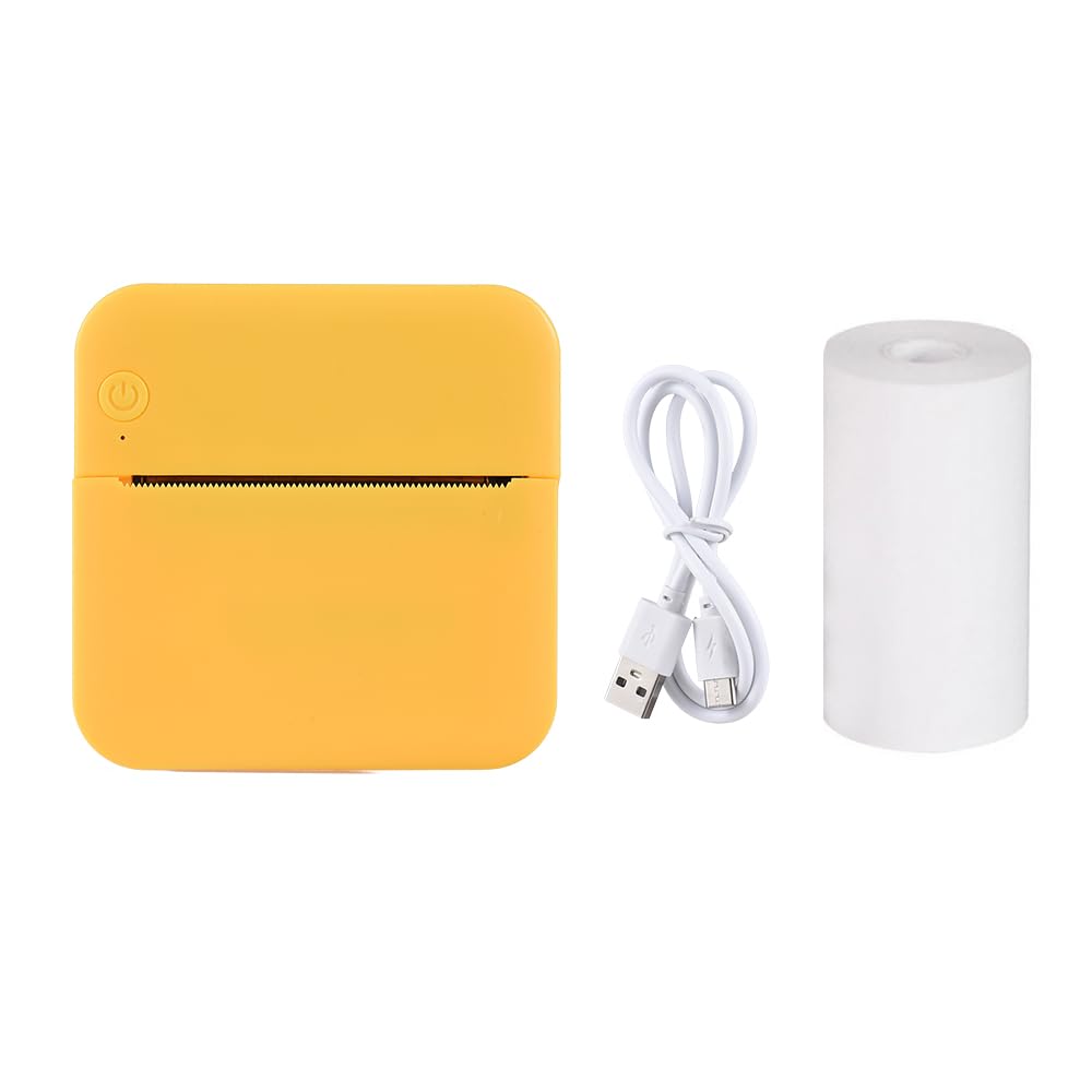 YIWENG Mini Pocket Thermal Printer - Portable Sticker Maker with 203DPI High Resolution, Bluetooth Connectivity for Smartphones - Perfect for Home Labeling, Small Business Inventory, and Instant Photo Printing