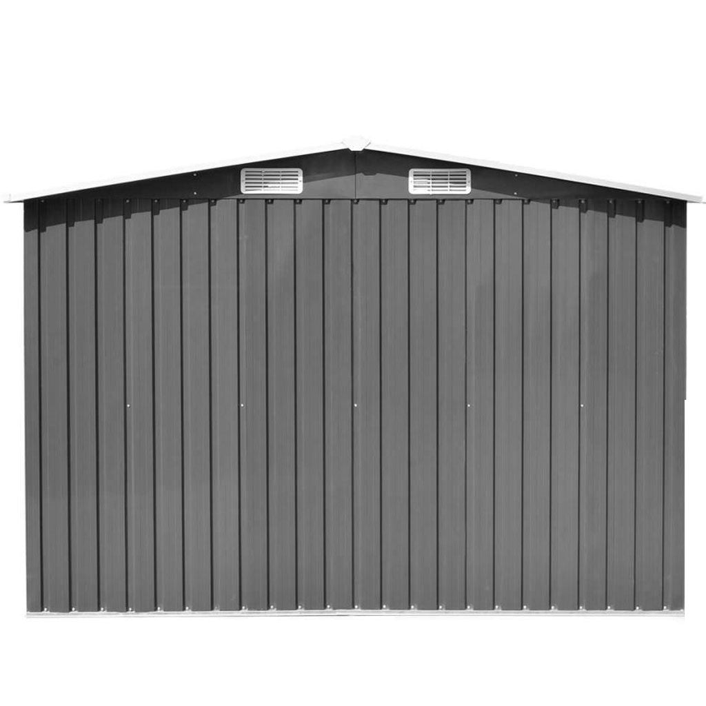 BM670 Heavy Duty Garden Shed Tool Storage 2.57x3.12x1.92M - Weatherproof Outdoor Storage Solution for Gardening Tools, Lawn Equipment & Backyard Organization