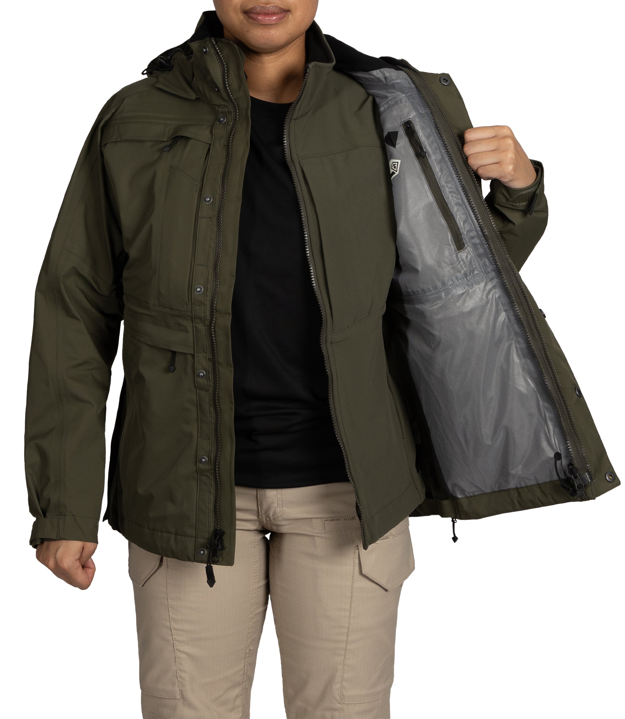 Women's Tactix 3-in-1 Waterproof Winter Parka Jacket - Convertible Outerwear for Hiking, Skiing & Cold Weather Protection