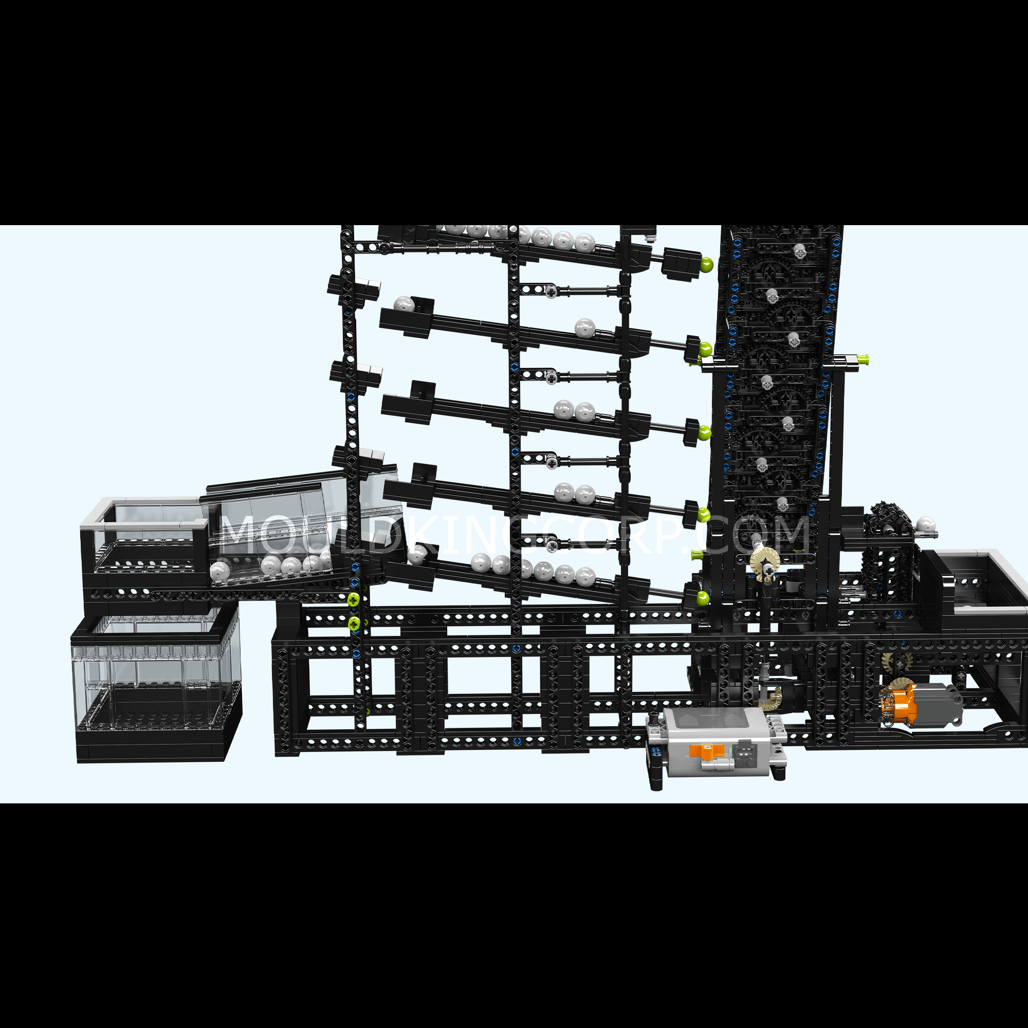 Mould King 26012 GBC Logarithmic Ball Machine Building Set - 2066 Piece STEM Educational Toy for Adults & Teens | Perfect for Engineering Enthusiasts, Classroom Projects & Creative Display