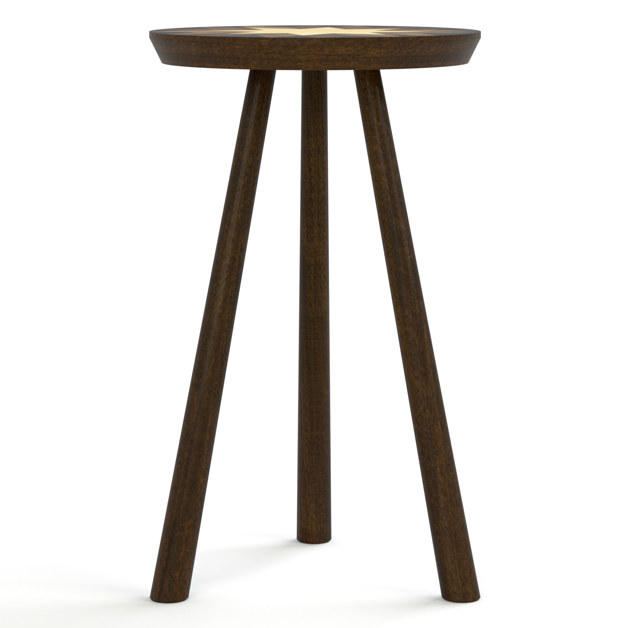 22 Inch Drink Table - Portable Side Table for Outdoor, Patio, Pool & Garden - Hudson Valley Acacia Wood Cocktail Table with Rustic Finish - Perfect for BBQs, Parties & Relaxing