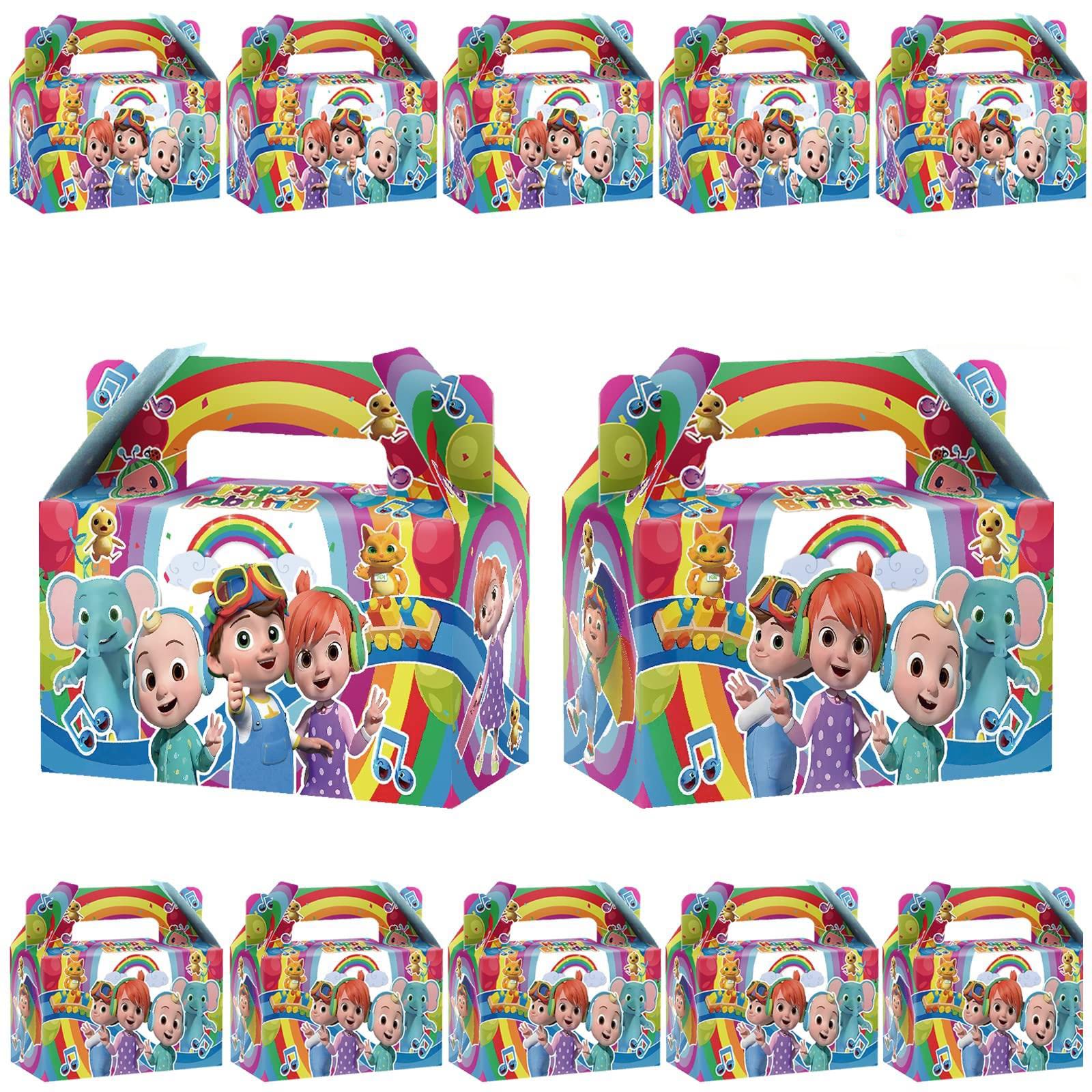 WOLEN 12-Piece Birthday Party Decorations Set - Kids Party Favors, Candy Bags & Gift Bags for Boys and Girls | Perfect for Birthday Celebrations, Classroom Parties & Baby Showers