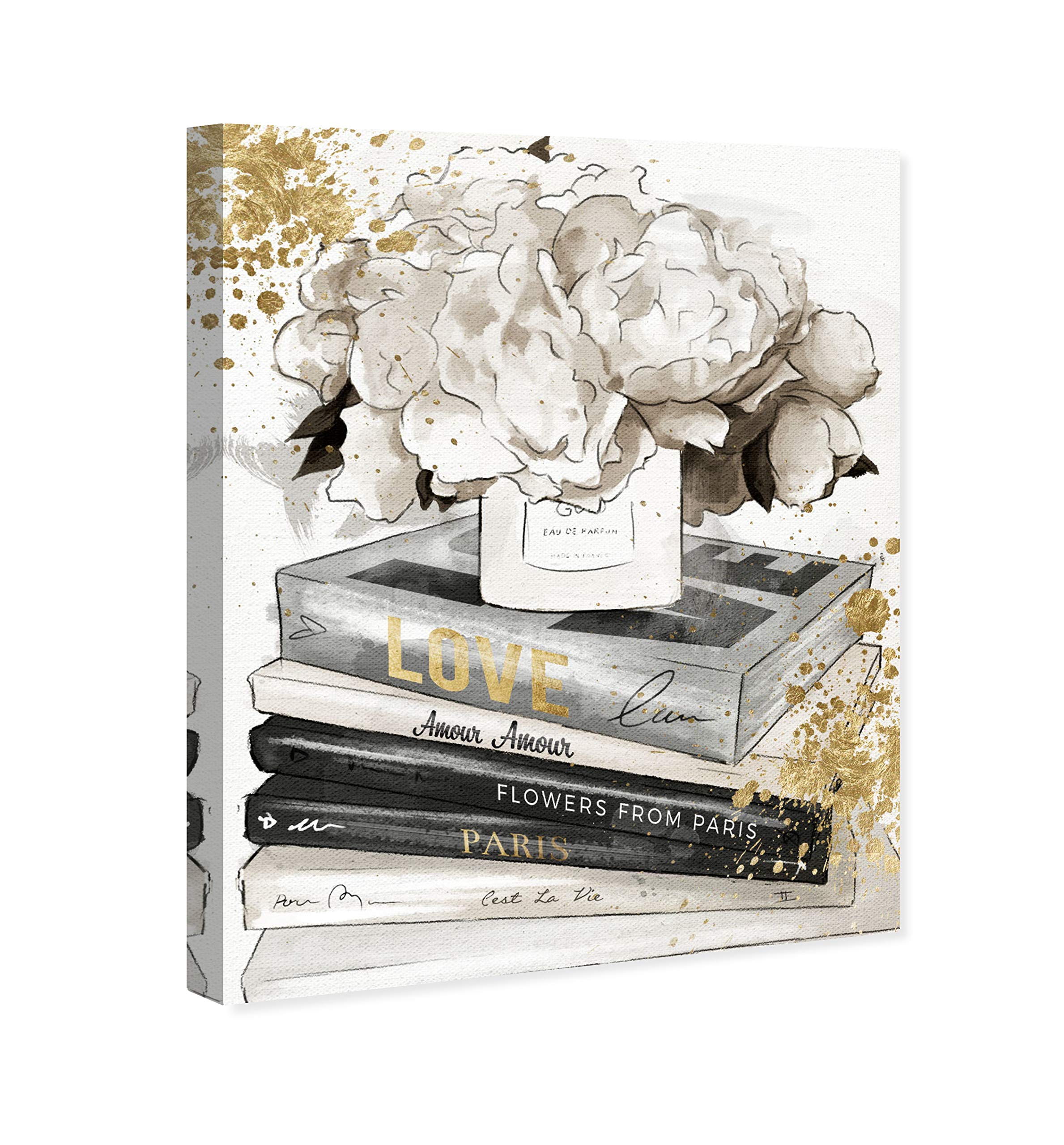 Oliver Gal Artist Co. Fashion & Glam Wall Art Canvas Print - 'Life Style All Day Luxe' Home Decor - 30x36 Inches Gold & Gray - Perfect for Living Room, Bedroom or Office Decor