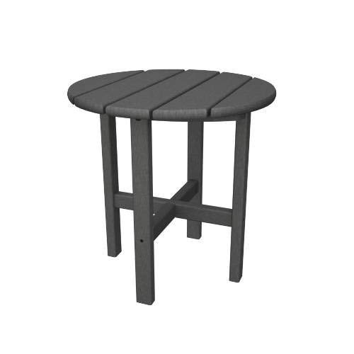 Trex Cape Cod 18-Inch Round Outdoor Side Table | Durable Stepping Stone Design | Perfect for Patio, Garden & Poolside Decor