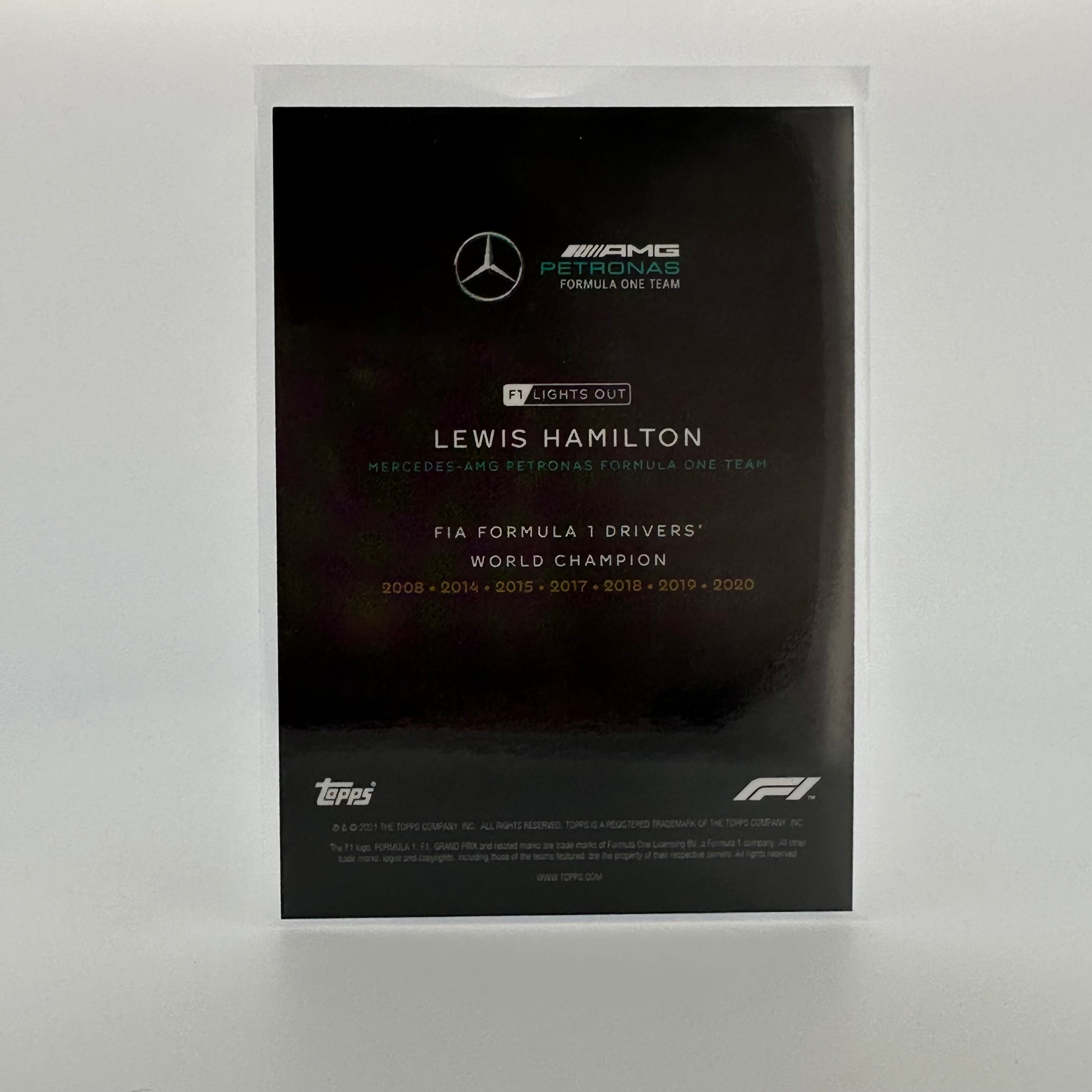 50 Lewis Hamilton World Champion Driver Aqua Parallel - Perfect for F1 Racing Fans, Collectors, and Sports Memorabilia Enthusiasts