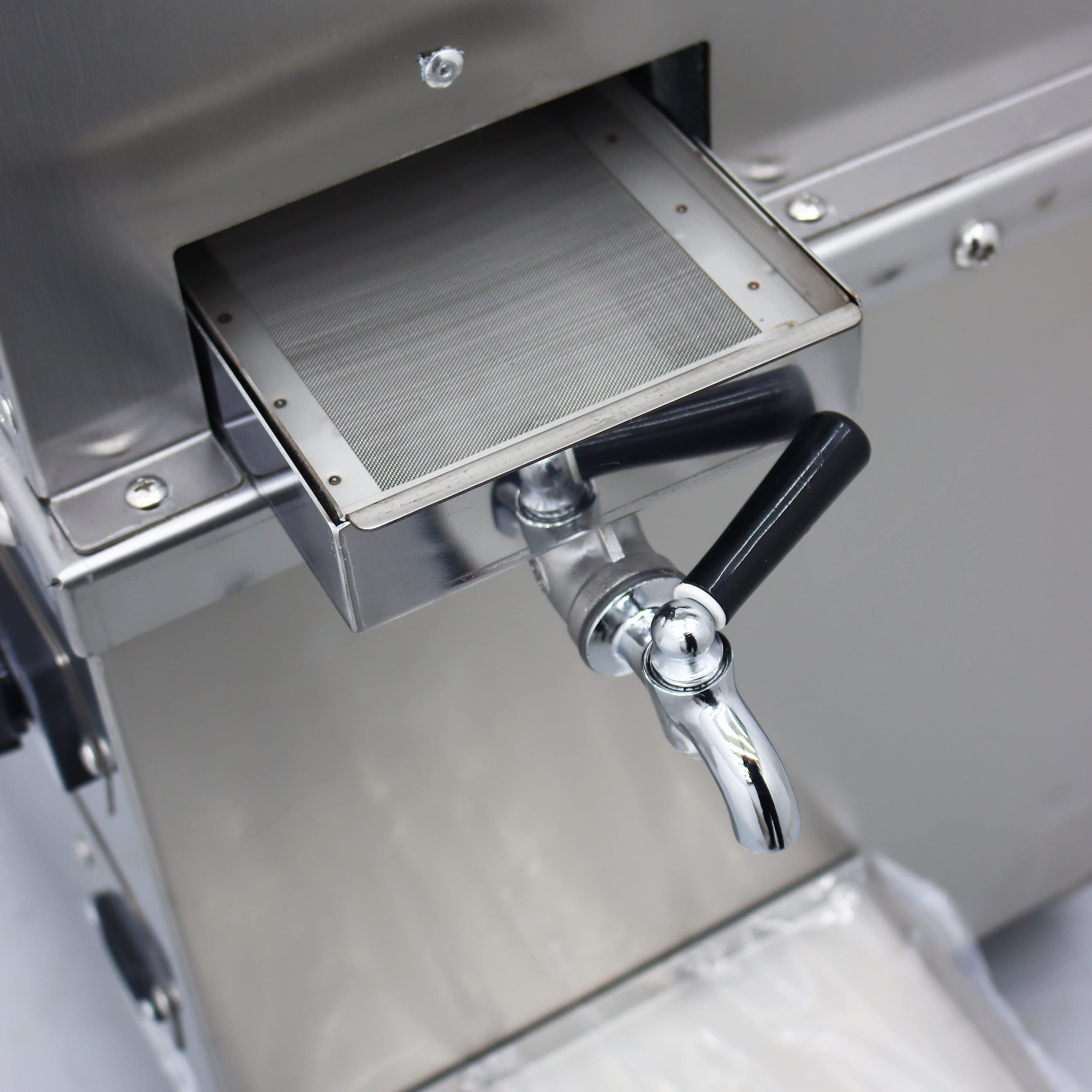 110V 750W Commercial Electric Sugar Cane Juicer Machine - 3 Roller Stainless Steel Sugarcane Press Extractor with Cleaning Port & 4 Casters - Perfect for Juice Bars, Restaurants, and Home Use