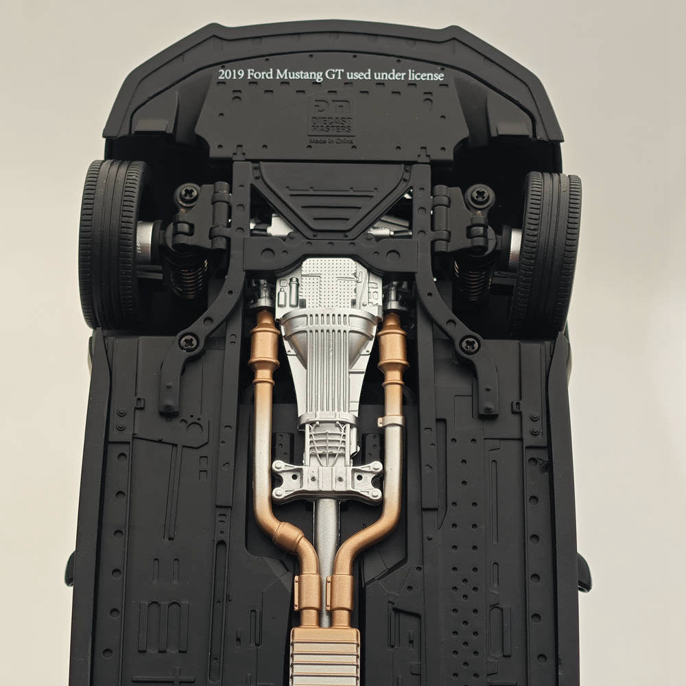 1/18 Scale Diecast Model Car - 2019 Ford Mustang GT Matte Black RHD - Highly Detailed Collectible Miniature for Display & Hobby Enthusiasts | Perfect for Office Decor, Car Shows & Gift Giving