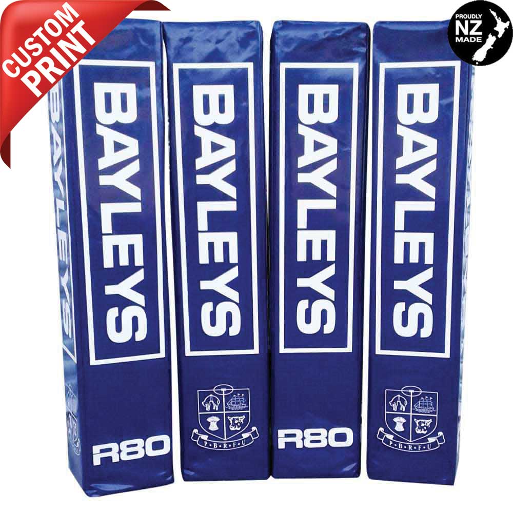 Premium Corporate Branded Rugby Goal Post Pads - High-Quality Safety Padding for Rugby Fields & Training Facilities | Perfect for Schools, Clubs, and Professional Matches