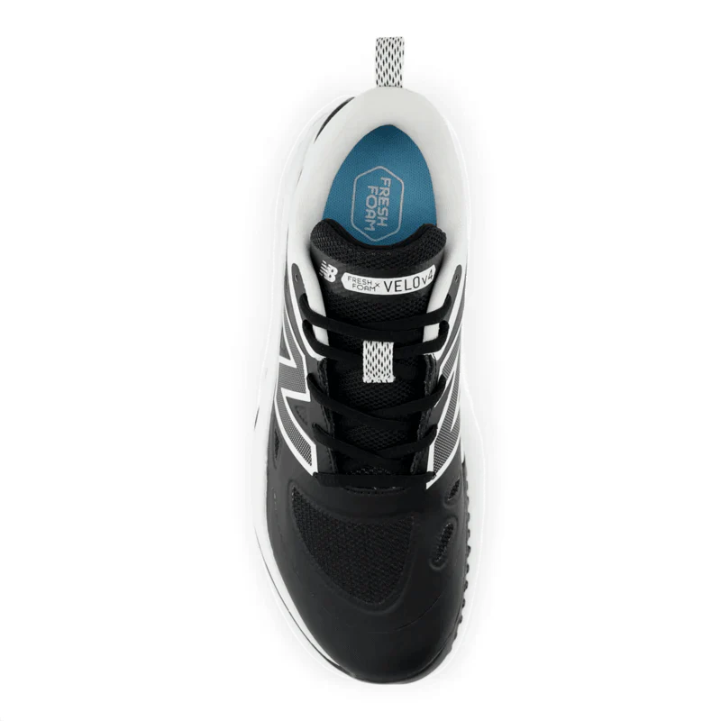 New Balance Women's Fresh Foam X Velo v4 Turf Trainer Softball Shoes - Black STVELOK4 | Lightweight Comfort for Softball & Baseball | Perfect for Turf Training & Field Sports
