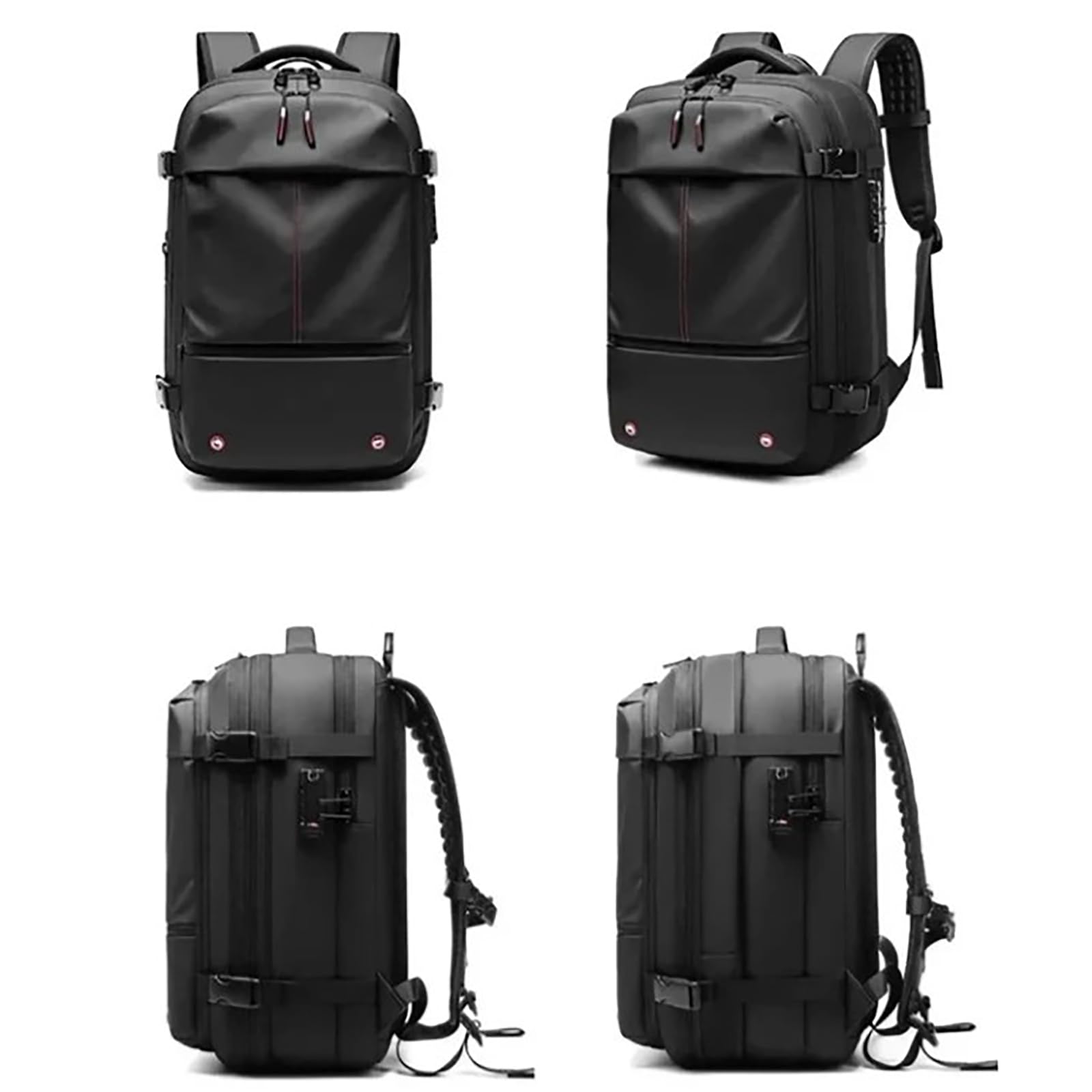 Luxair Vacuum Backpack - Travel Compression Pack for Clothes & Essentials (Black)