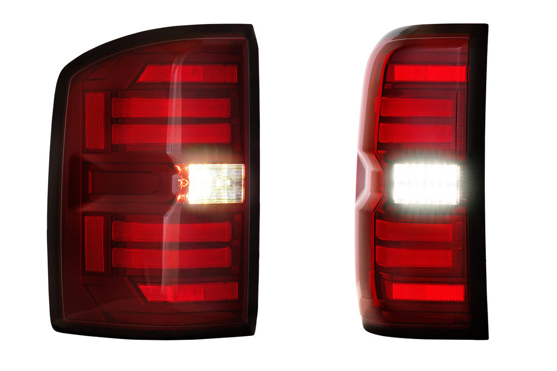 Morimoto XB LED Tail Lights for GMC Sierra (2014-2018) - Smoked Lens, High Performance, Plug & Play Installation - Perfect for Off-Roading & Night Driving
