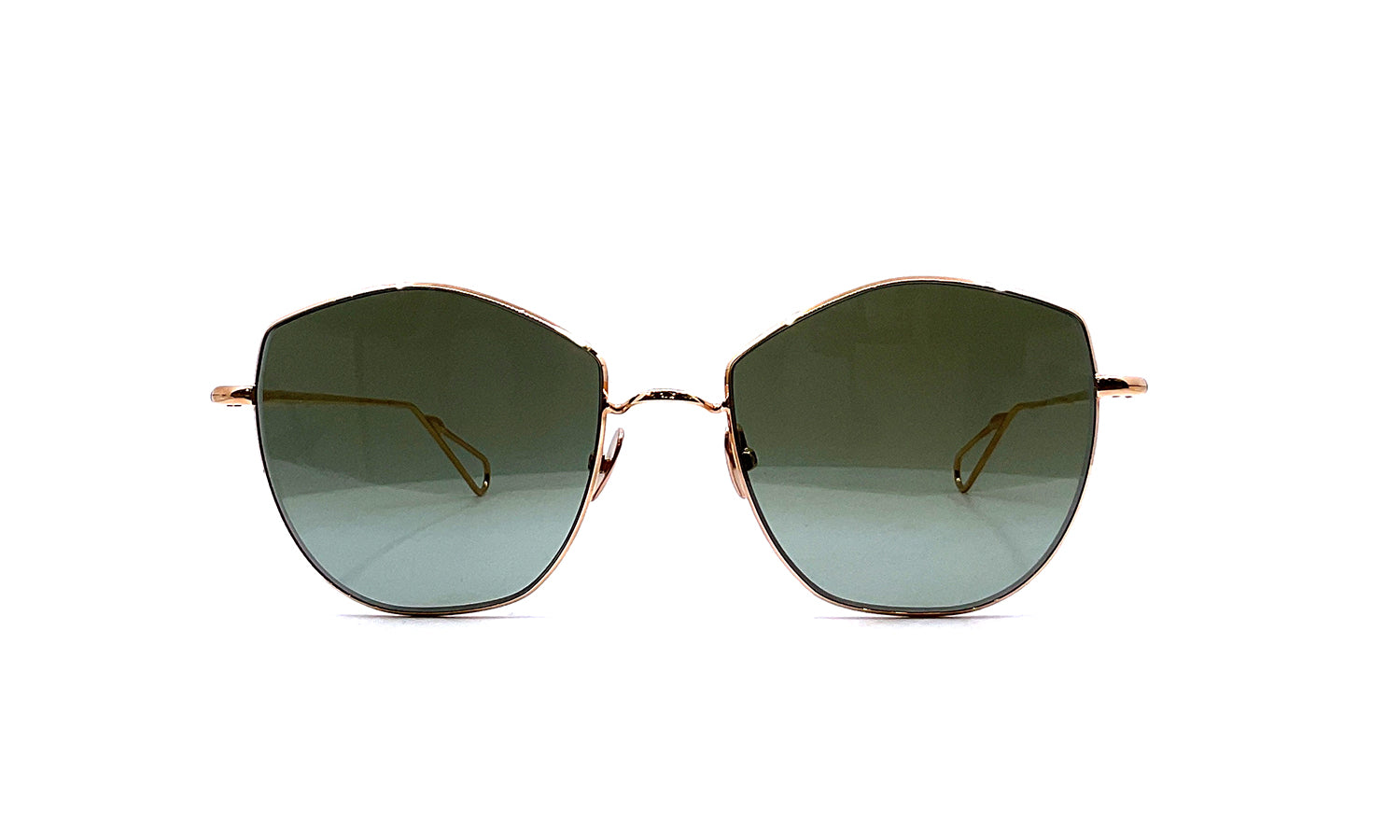 Ahlem La Seine Sun (Peony Gold) Sunglasses - Luxury Designer Shades for Women - Perfect for Beach, Driving & Outdoor Activities