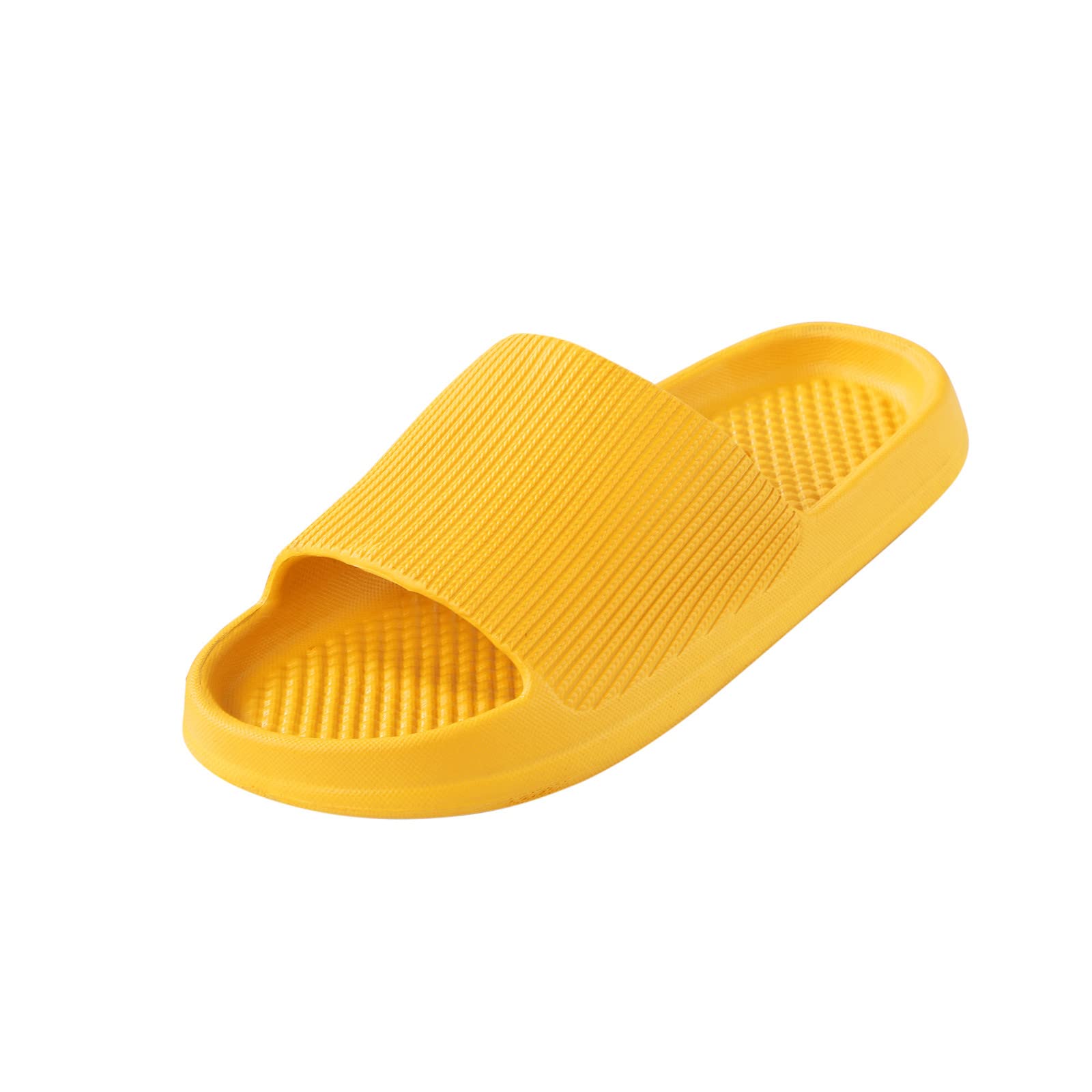 **Non-Slip Quick-Drying Pillow Slides for Women - Ultra Soft Cloud Slippers for Shower, Spa & Indoor Comfort - Open Toe Sandals for Relaxation & Home Use**