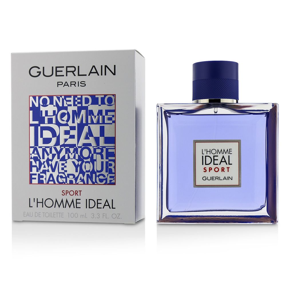 L'Homme Ideal Sport Eau de Toilette for Men - 3.4oz/100ml Fresh & Woody Cologne - Perfect for Gym, Work & Date Night