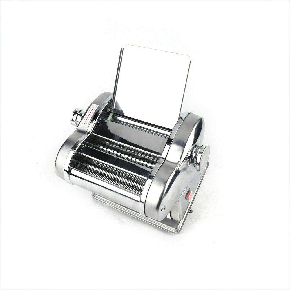 6-Speed Adjustable Electric Pasta Maker Machine - 135W Commercial Noodle Maker with 2 Knives & Roller for Homemade Pasta, Lasagna, Ravioli - Perfect for Italian Restaurants & Home Kitchens