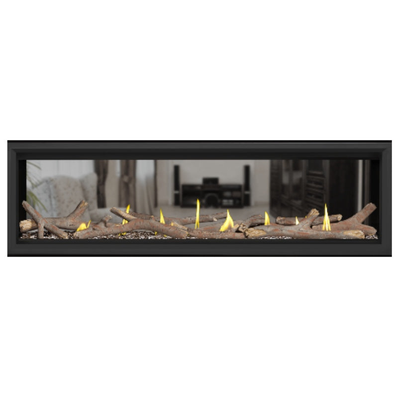 Napoleon Vector 62 See Through Linear Direct Vent Gas Fireplace - LV62N2 | Modern Home Heating Solution for Living Rooms & Patios