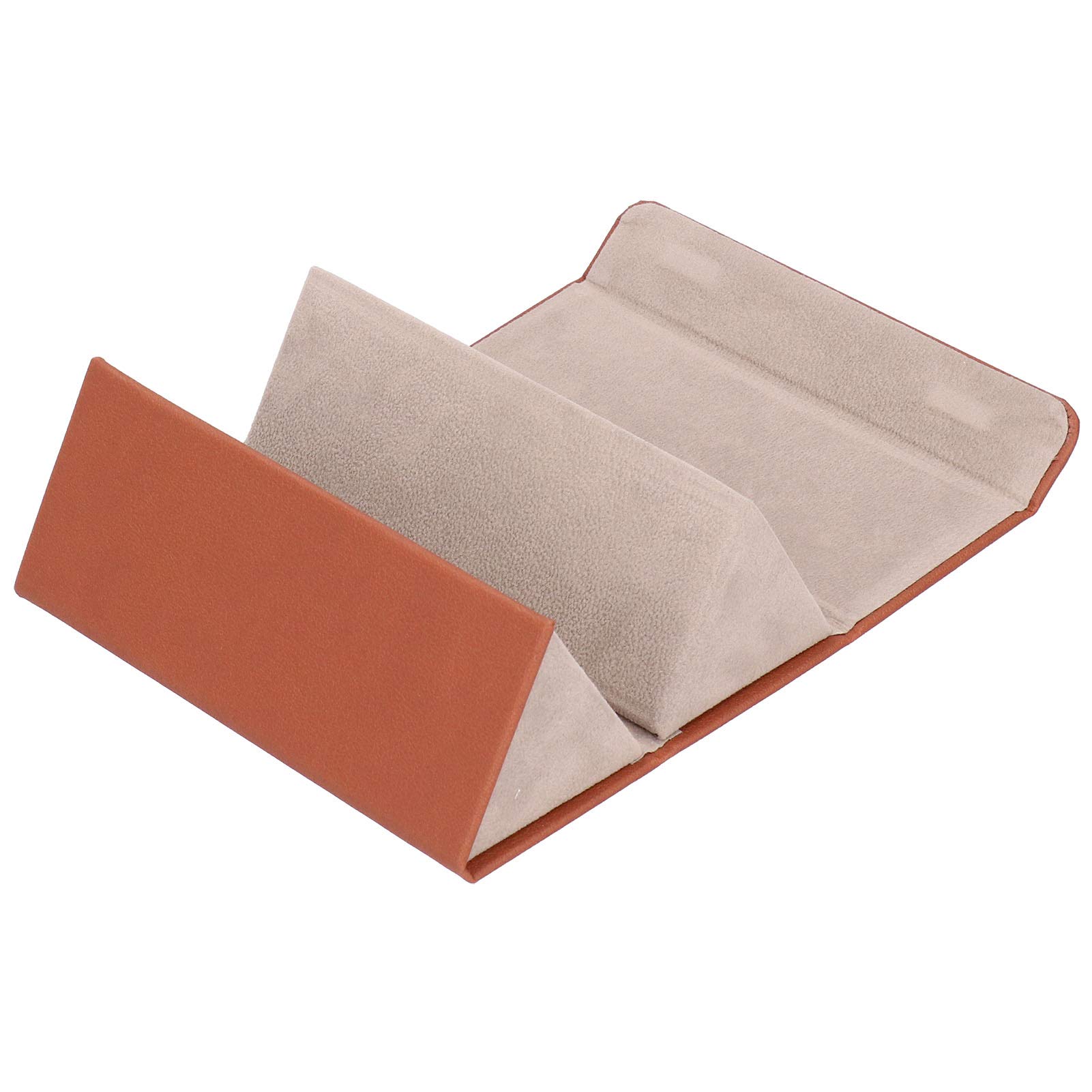 ASixxSix Sunglass Organizer - Durable Hanging & Folding Eyewear Storage Case for Sunglasses, Glasses, Watches & Cosmetics (Brown) | Perfect for Travel, Home & Office Organization