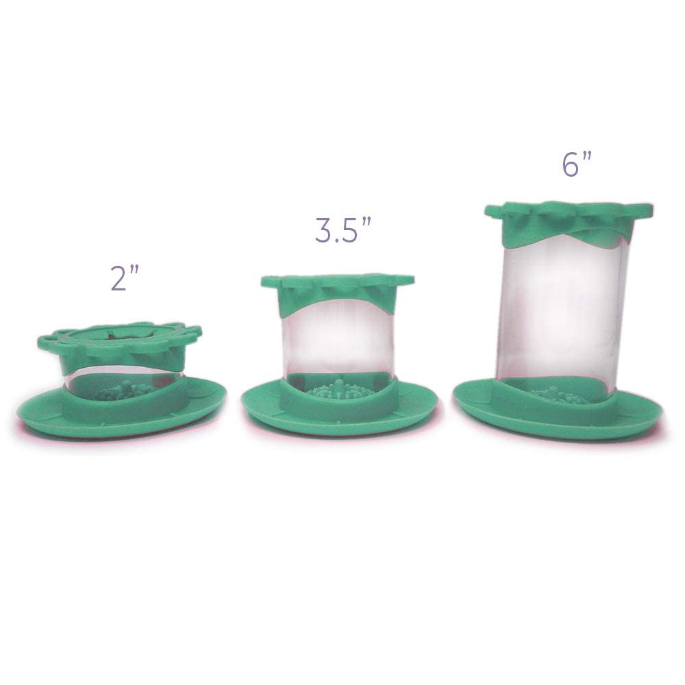 All-in-One Paint Brush Cleaner & Holder - Green Silicone Jar for Acrylic, Watercolor | Art Studio & Classroom Essential
