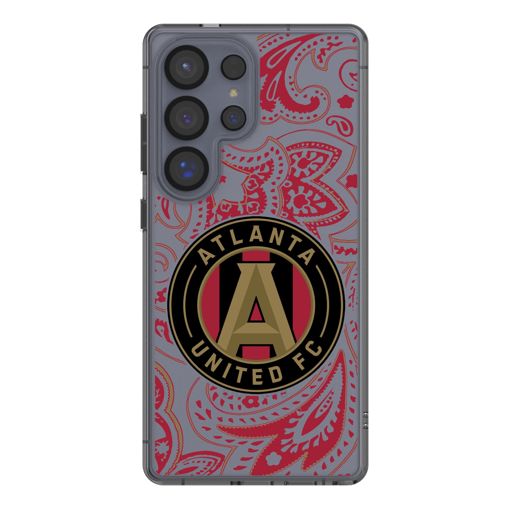 Atlanta United FC Paisley Clear Phone Case for Samsung Galaxy S21 S22 S23 - Durable Protective Cover with Slim Fit Design - Perfect for Fans, Gifts & Everyday Use