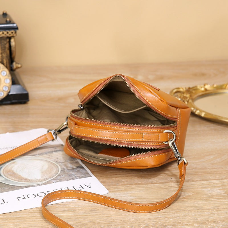 Compact Zip Crossbody Bag for Women - Lightweight & Waterproof Small Shoulder Purse - Perfect for Travel, Shopping, and Everyday Use