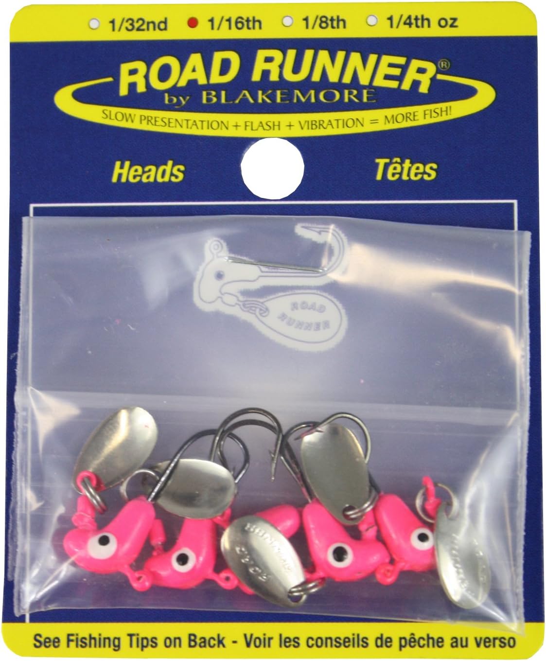 Blakemore Road Runner Fishing Lures - Premium Bass Fishing Bait for Freshwater & Saltwater - Ideal for Casting, Trolling, and Jigging