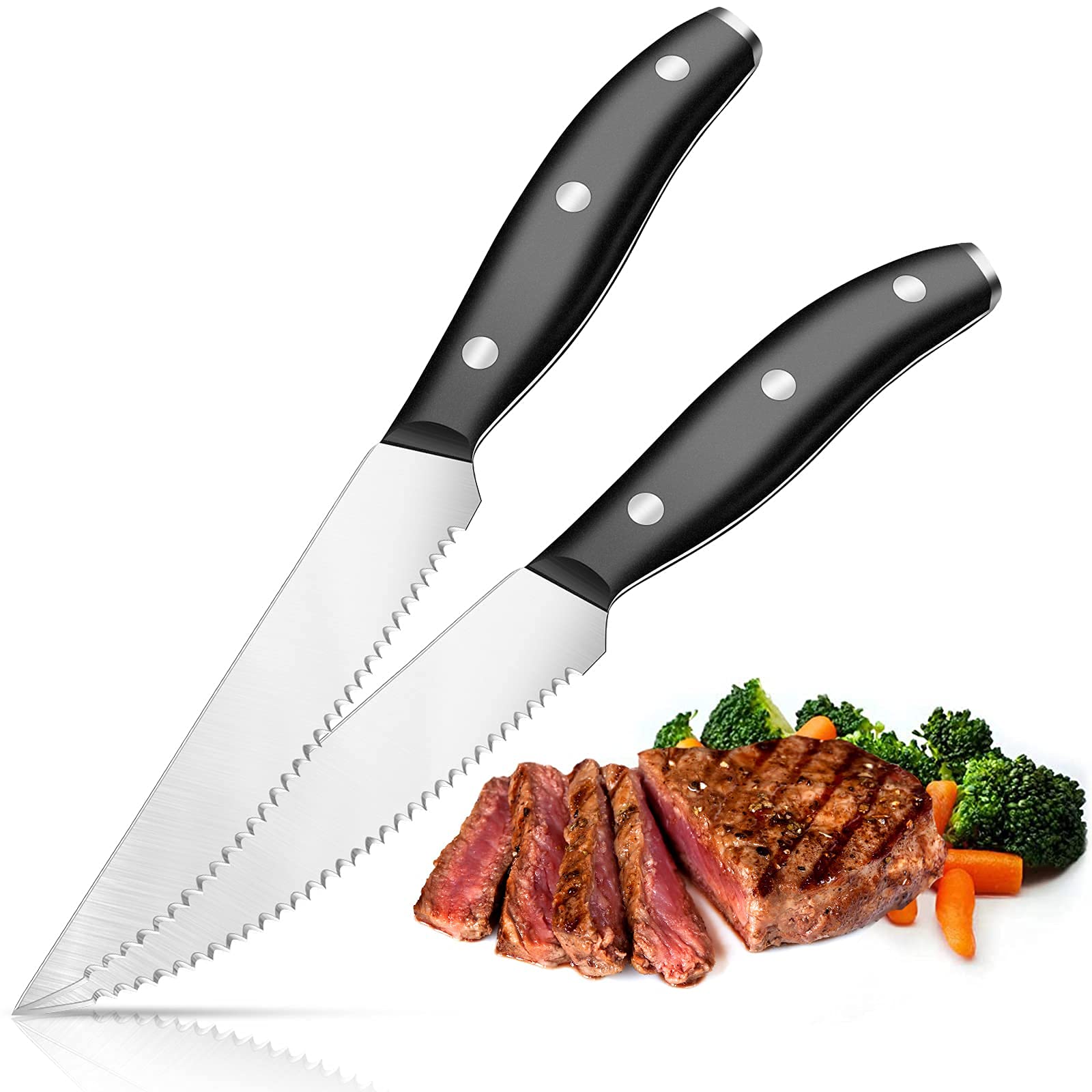 Premium 2-Piece Steak Knives Set - 4.6