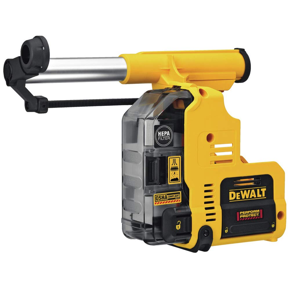 DEWALT DWH303DH Onboard Rotary Hammer Dust Extractor - Compatible with 1-Inch SDS Plus Hammers | Efficient Dust Collection for Concrete Drilling & Construction Sites